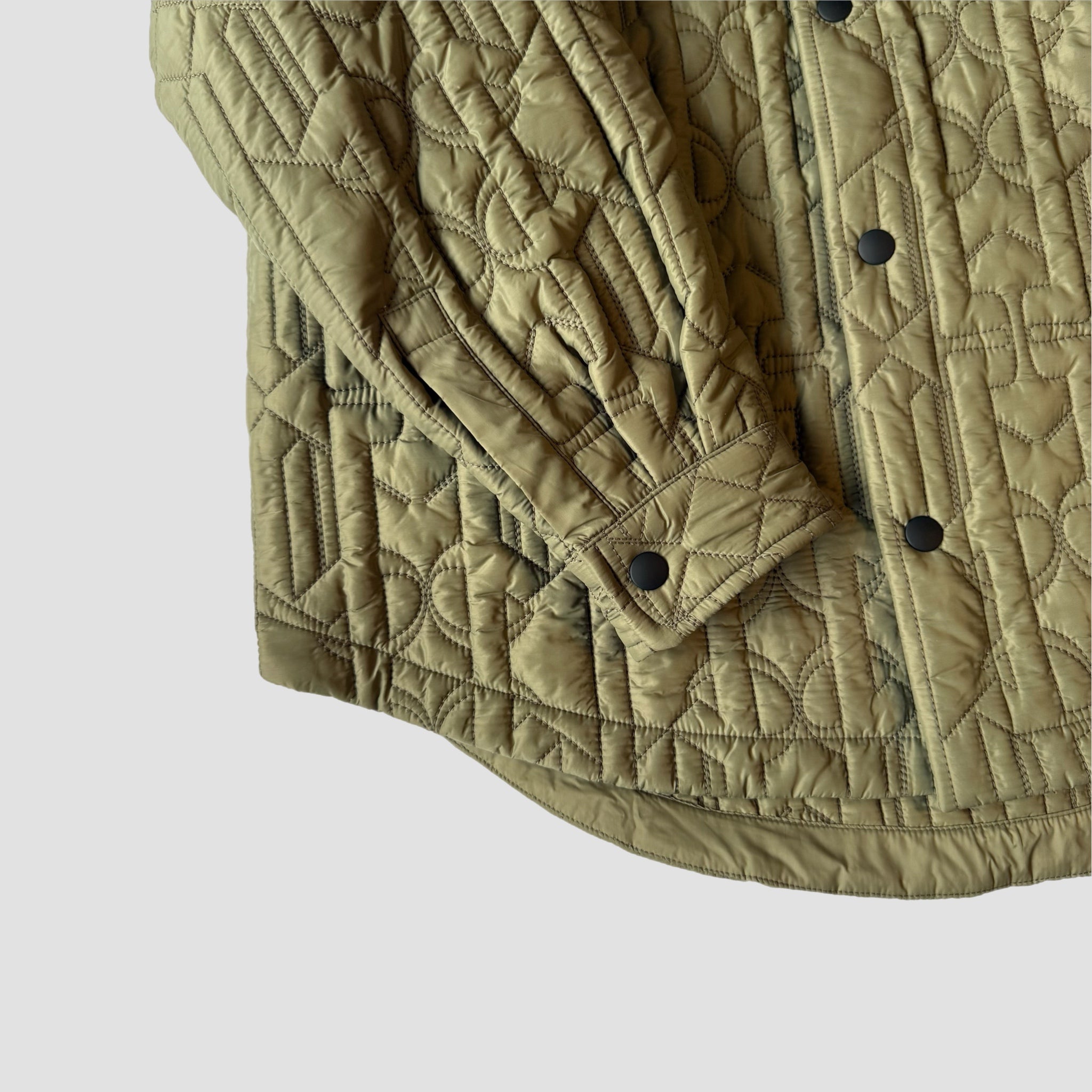 Palm Angels Monogram Quilted Shirt Jacket