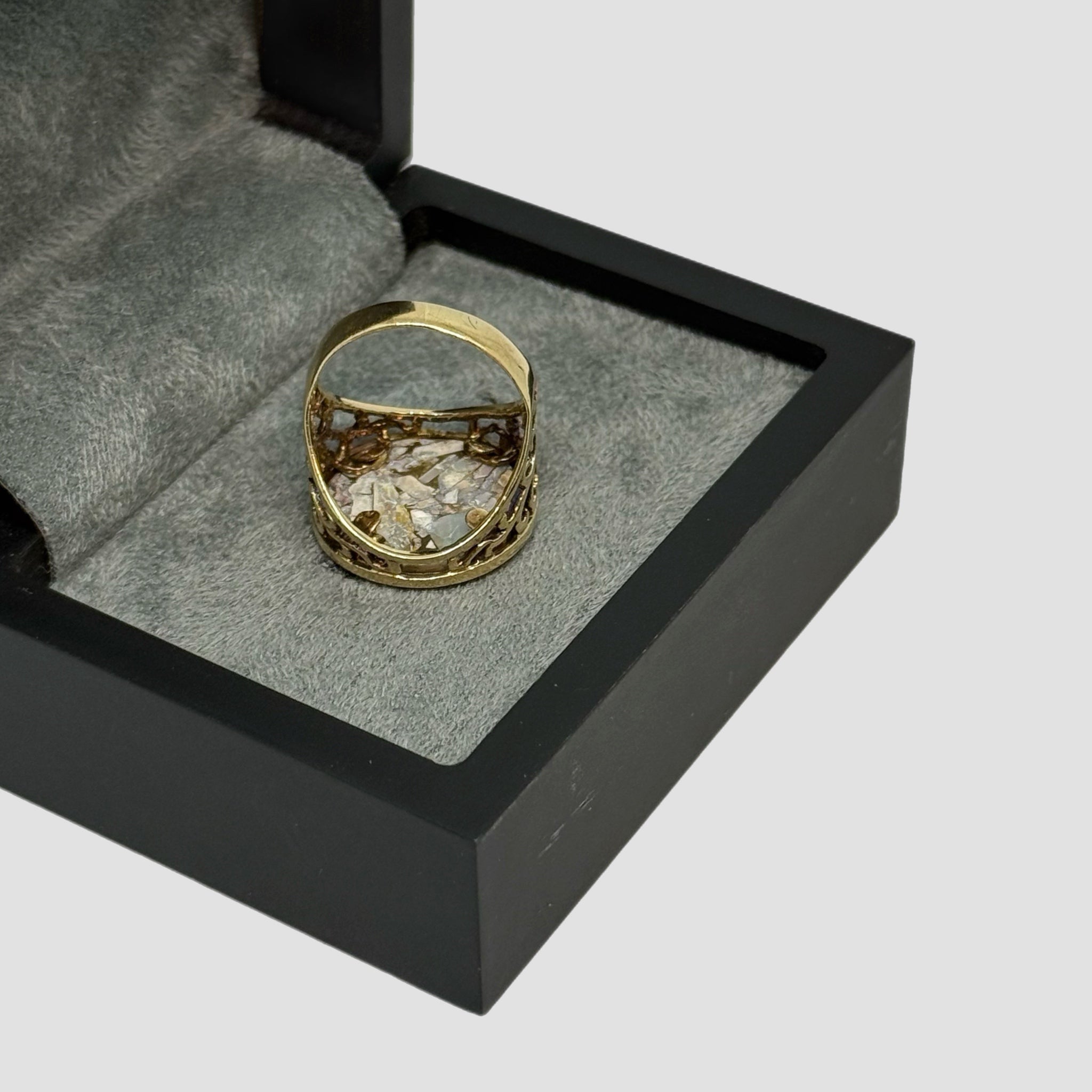 9ct Stone 1/10 Krugerrand Ring