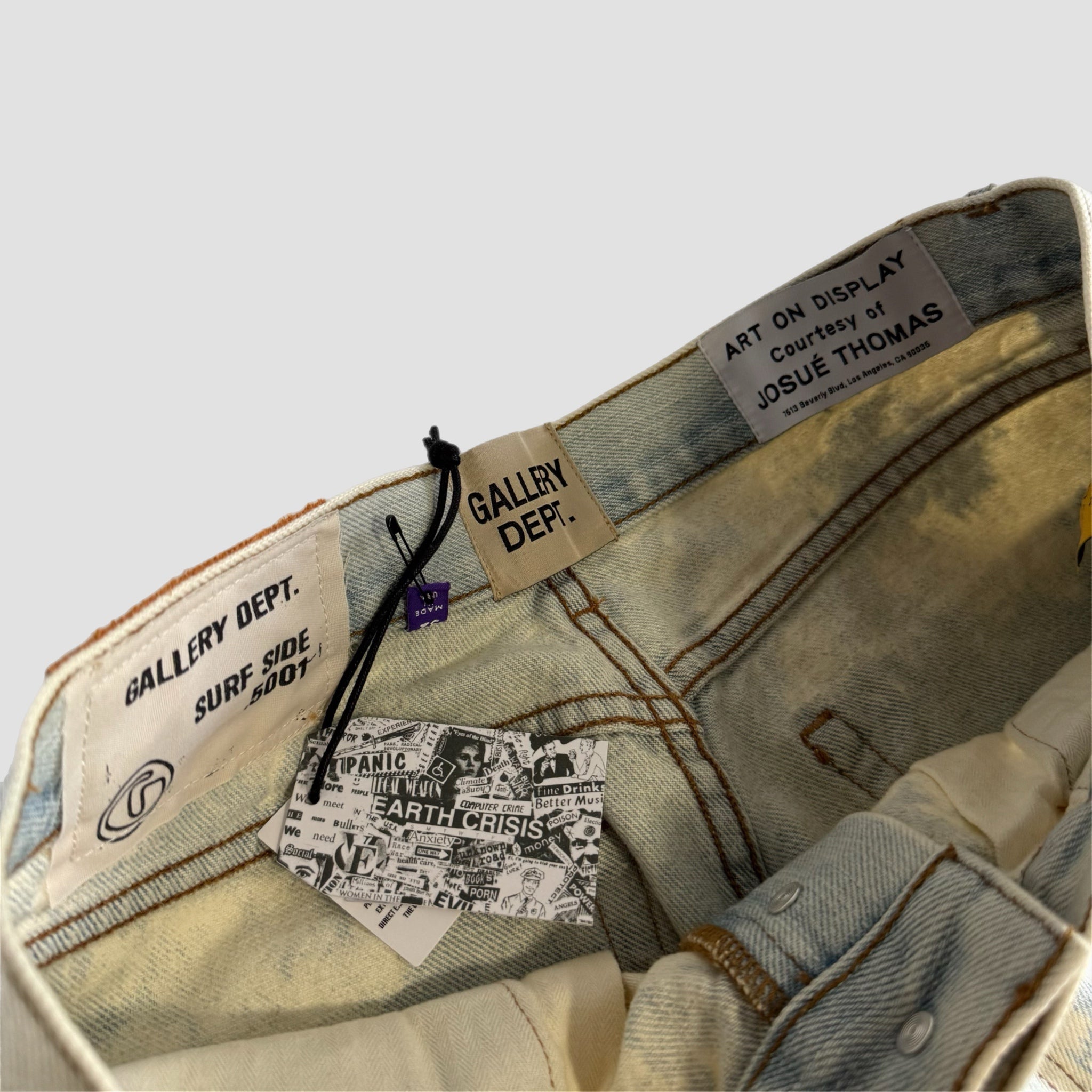 Gallery Dept Bleached Straight Leg Jeans