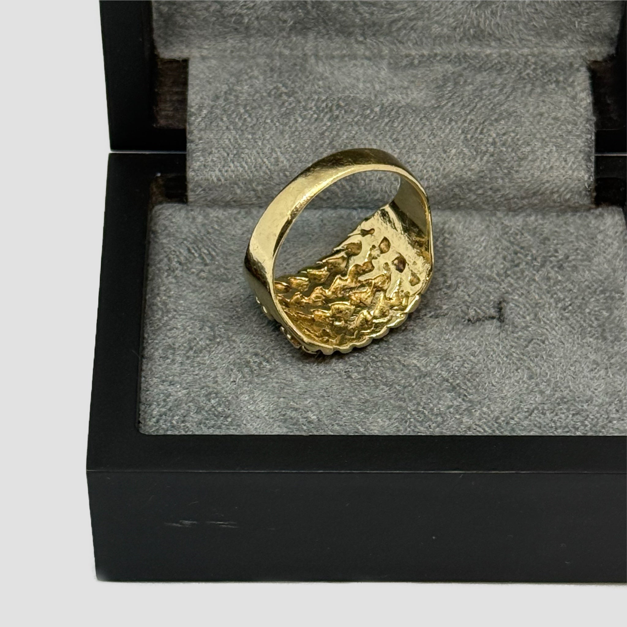 Men's 9ct 4 Row Keeper Ring