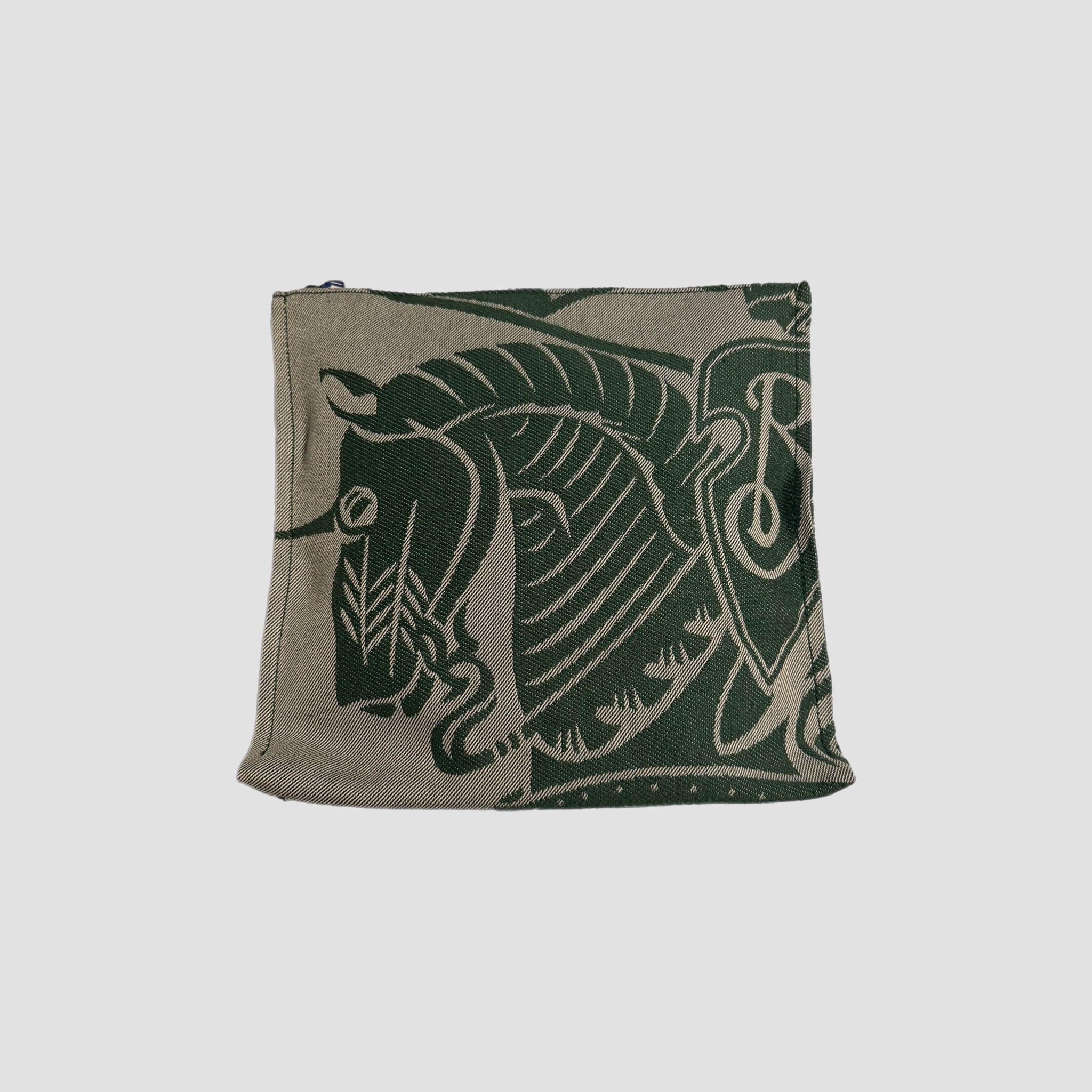 Burberry EKD Canvas Pouch Green