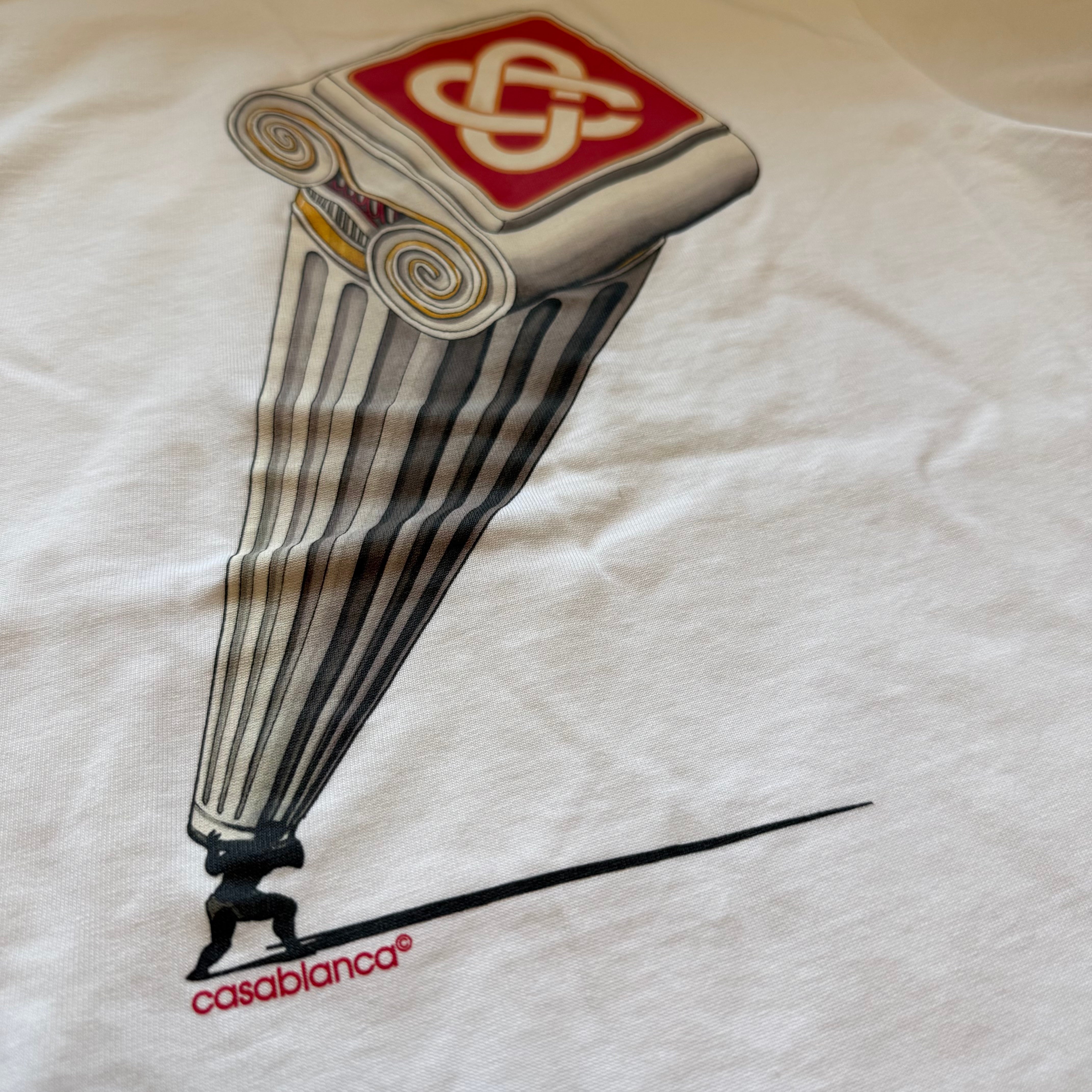 Casablanca Leaning Column Printed T Shirt