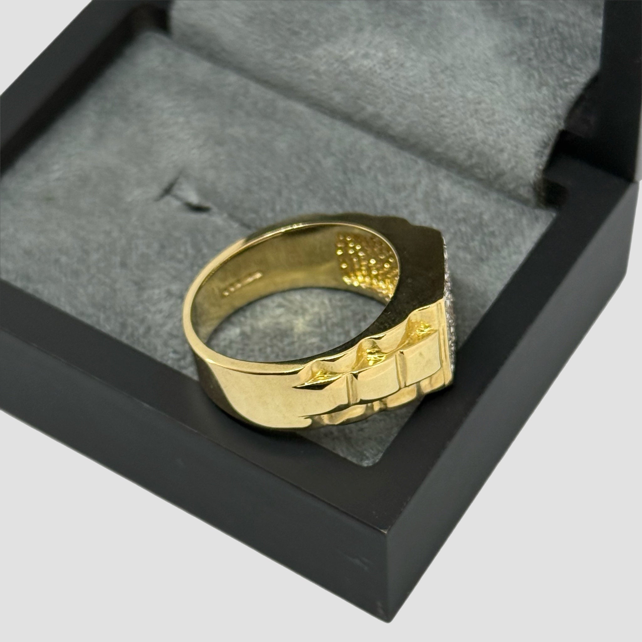 9ct CZ Rolex Style Ring