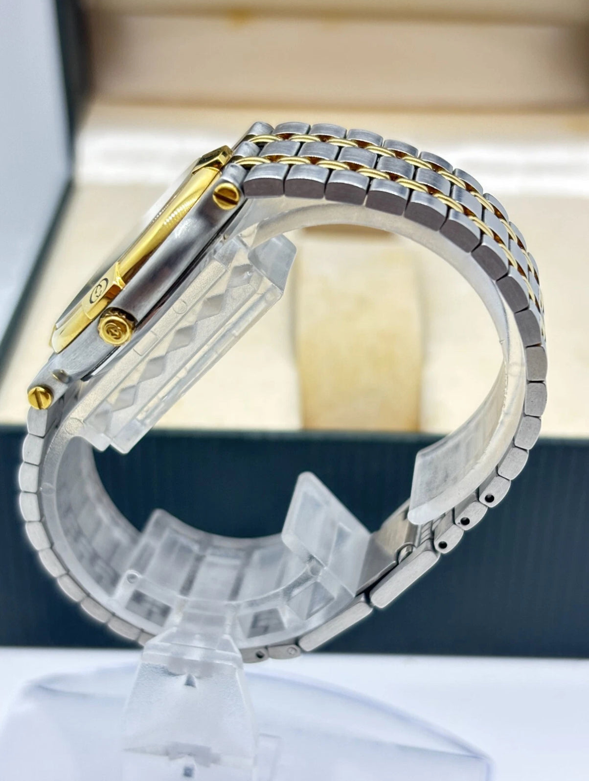 Gucci 9000M Diamond Two Tone Watch