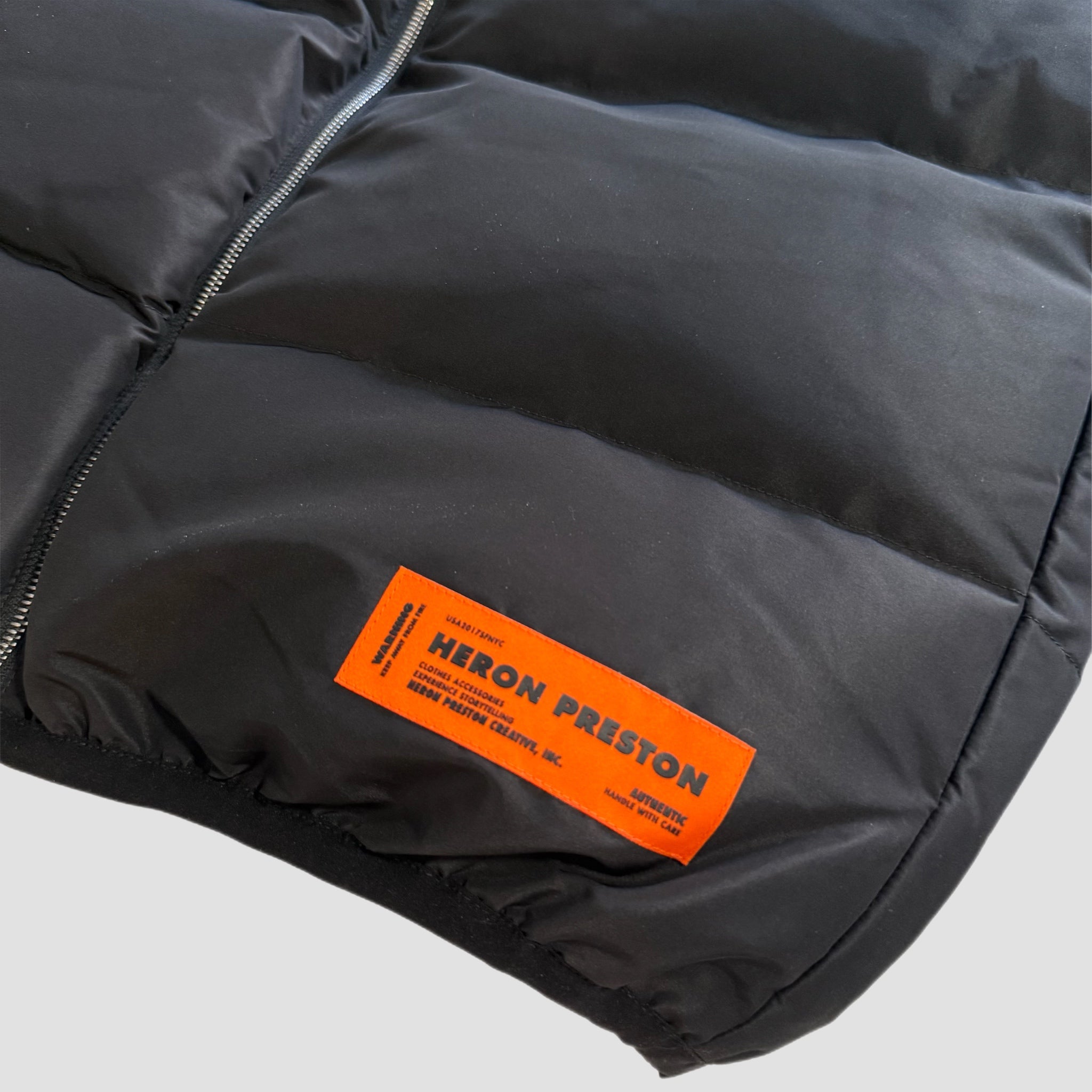 Heron Preston Logo Nylon Padded Vest