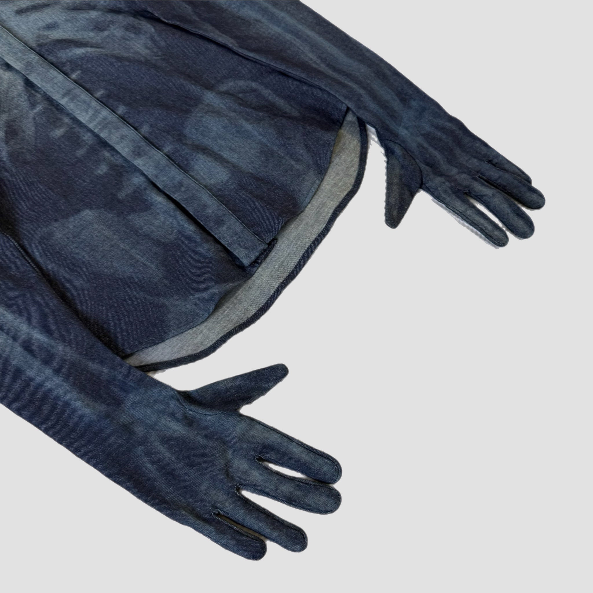 Off-White Body Scan X-Ray Denim Hoodie