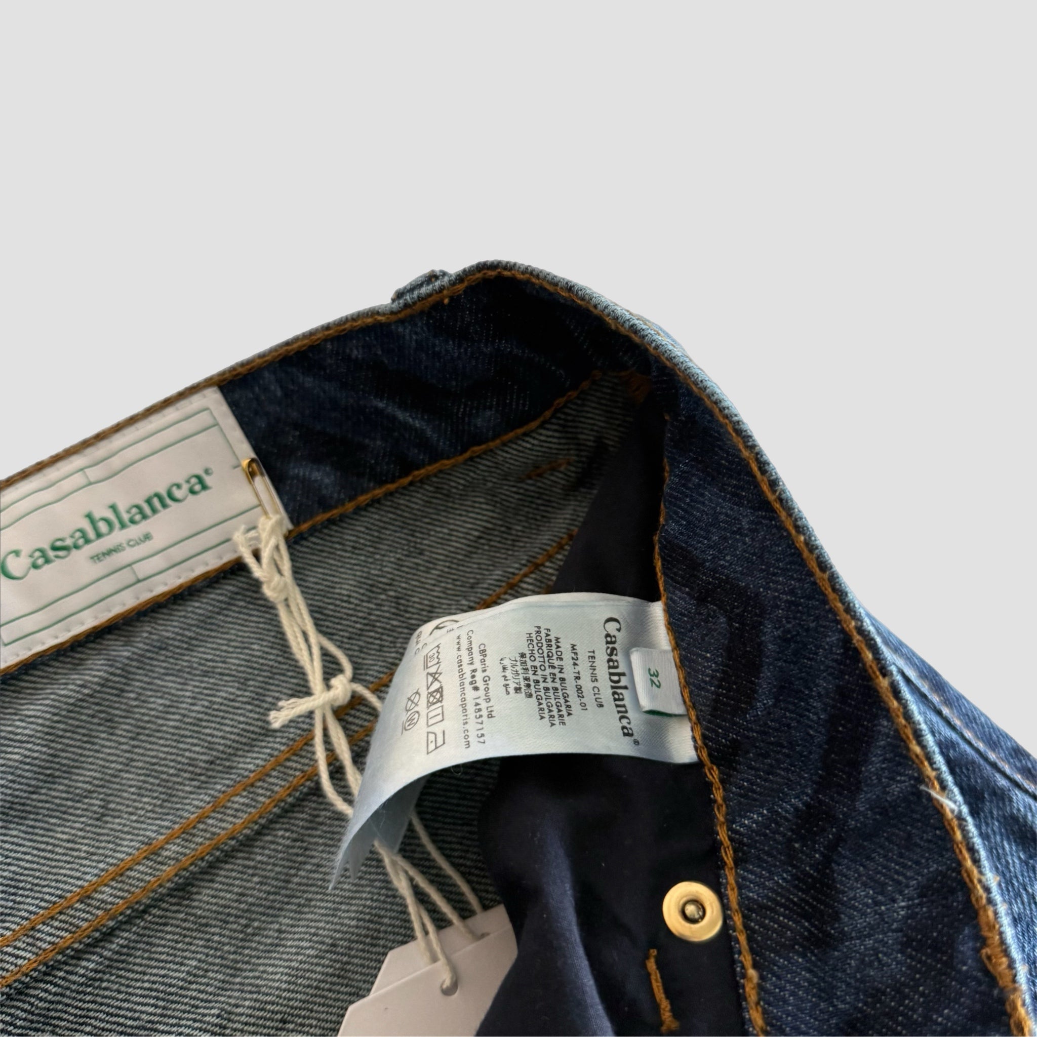 Casablanca Laser Monogran Denim Jeans