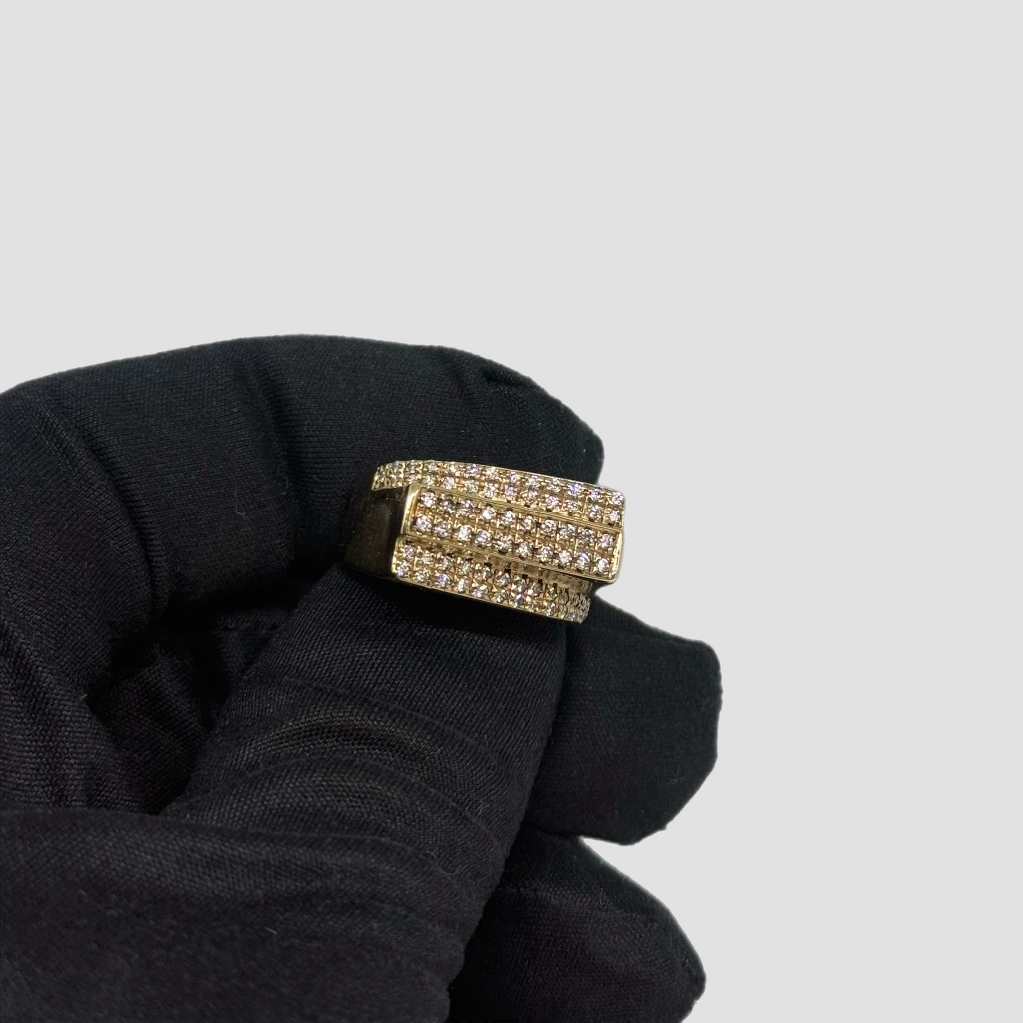 9ct Natural Diamond Pave Set Ring