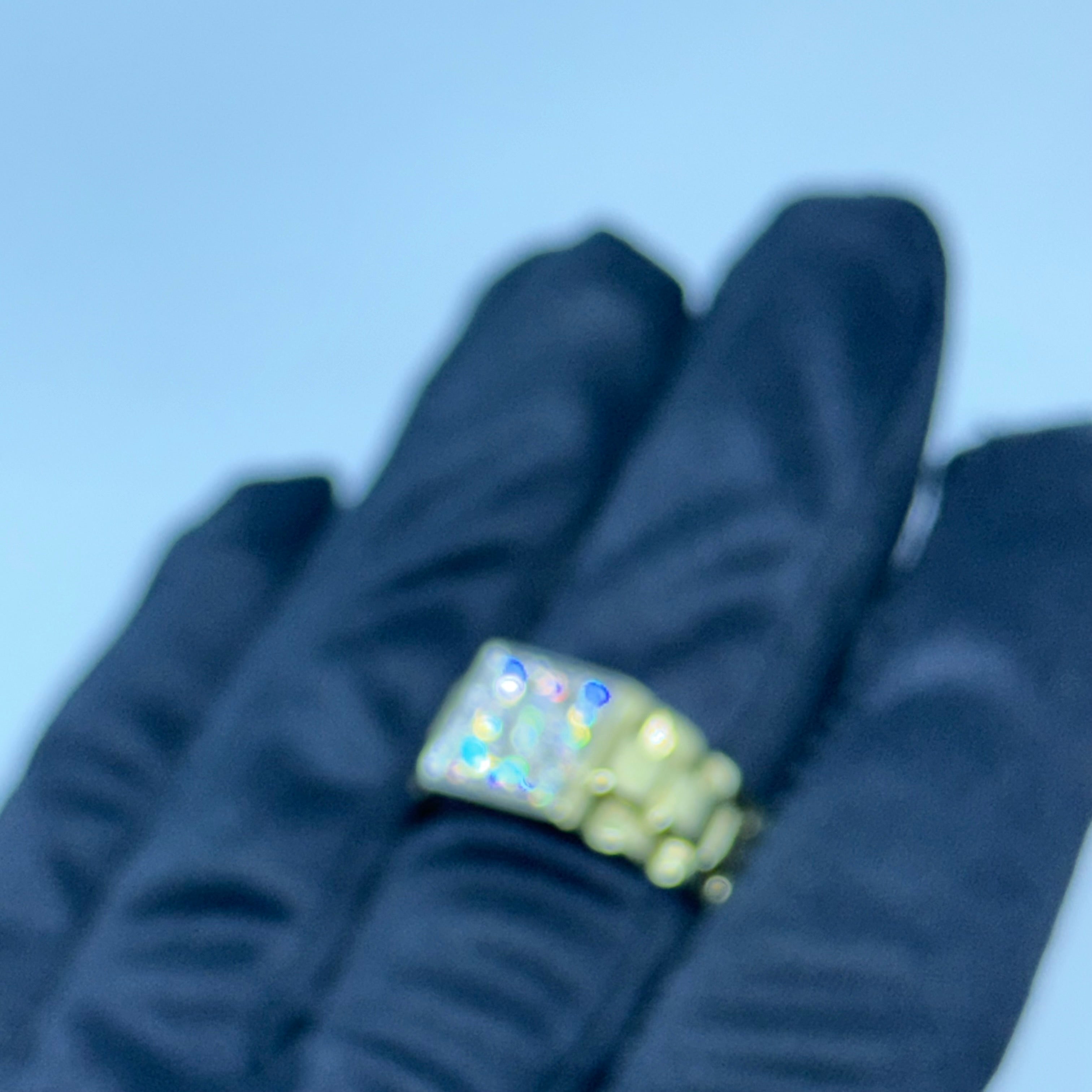 9ct Rolex Style CZ Signet Ring