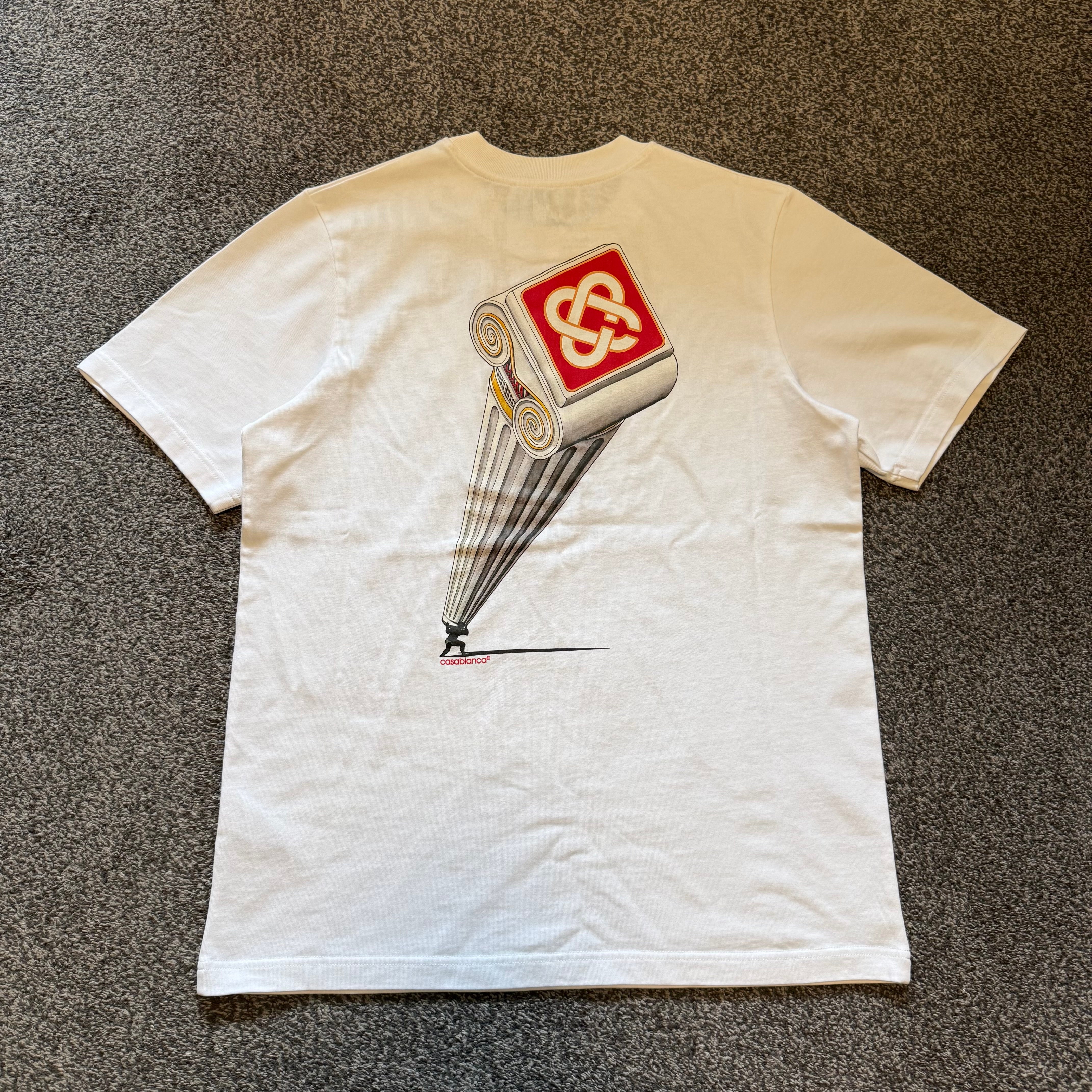 Casablanca Leaning Column Printed T Shirt