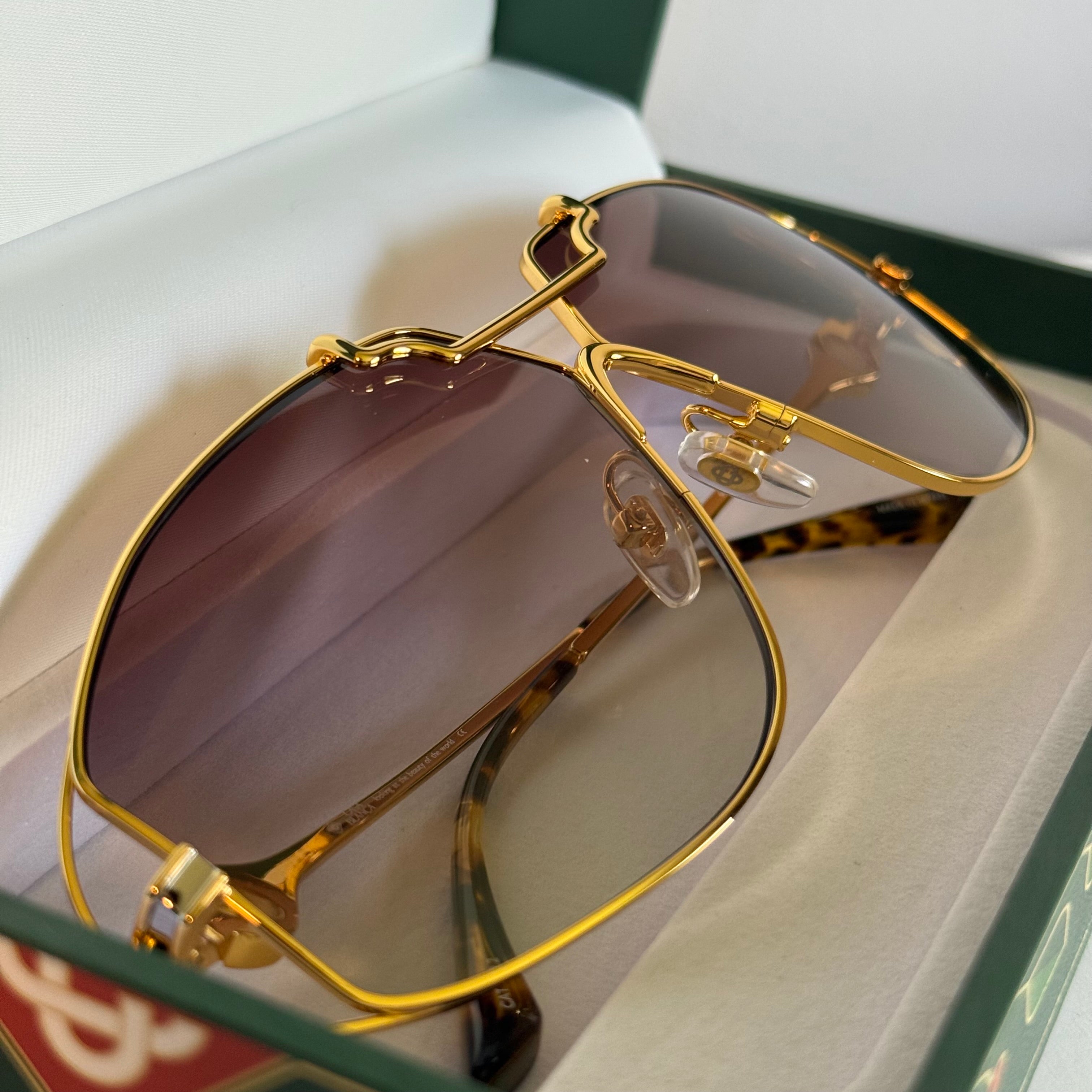 Casablanca Stainless Steel Aviator Sunglasses