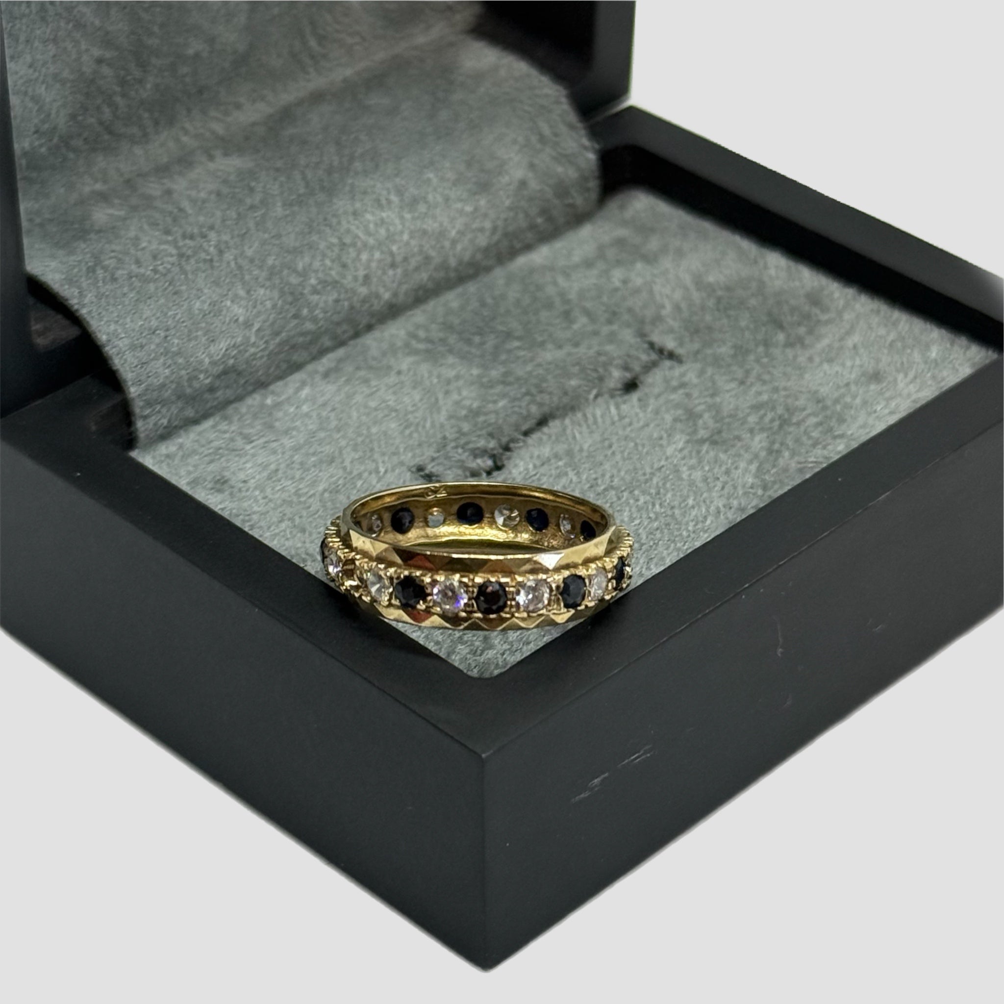 9ct Sapphire CZ Full Eternity Ring