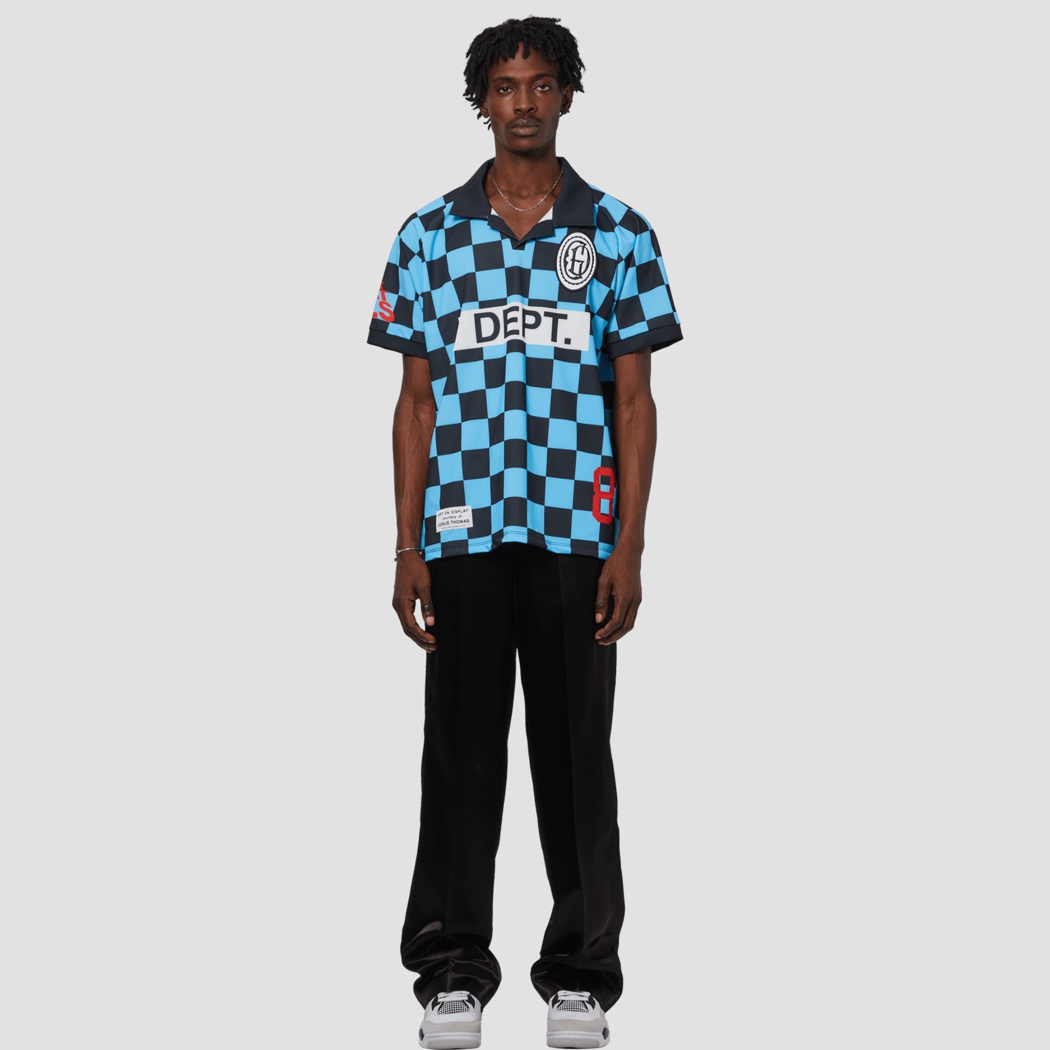 Gallery Dept Alvarado Soccer Jersey Chequered