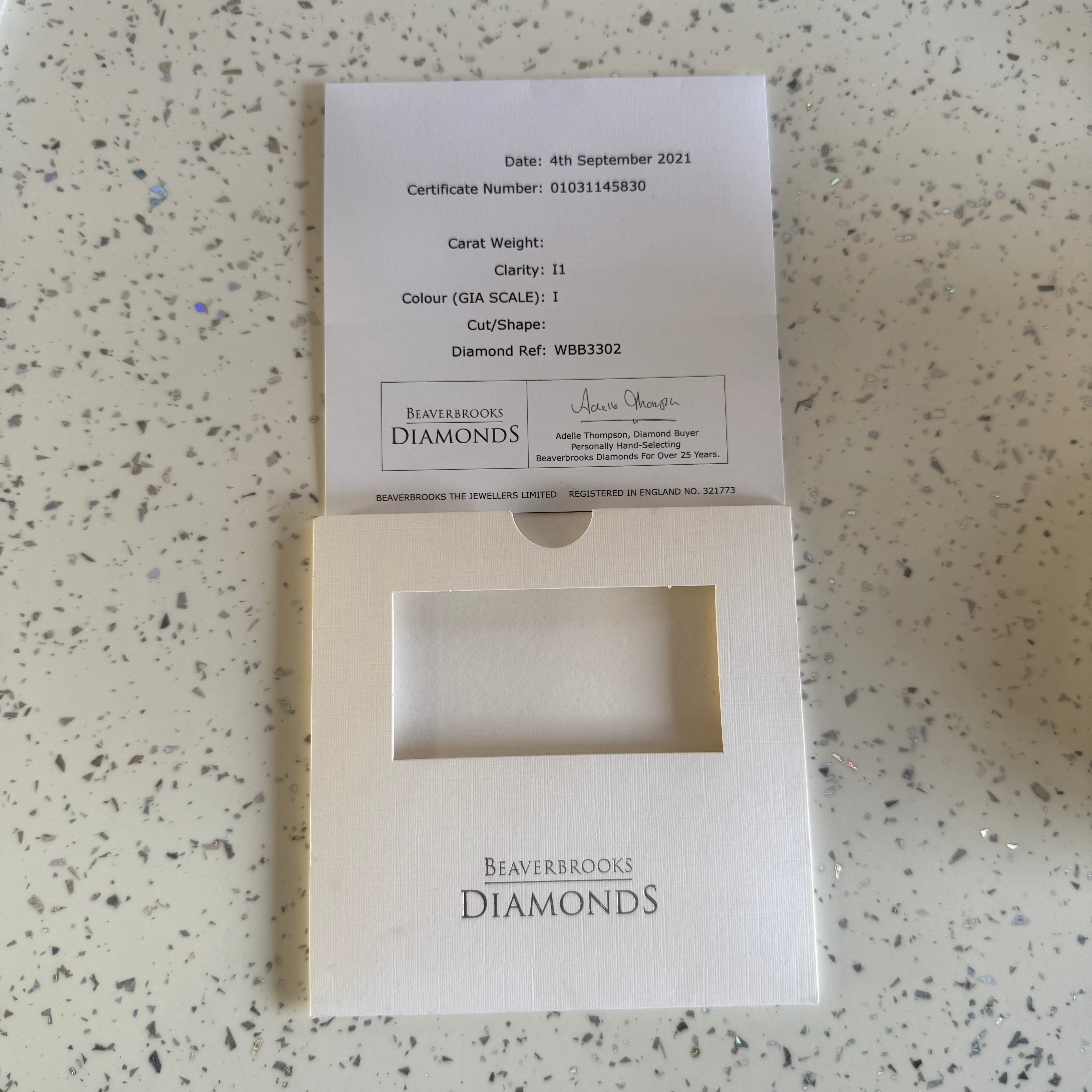18ct White Gold Diamond Wishbone Half Eternity Ring