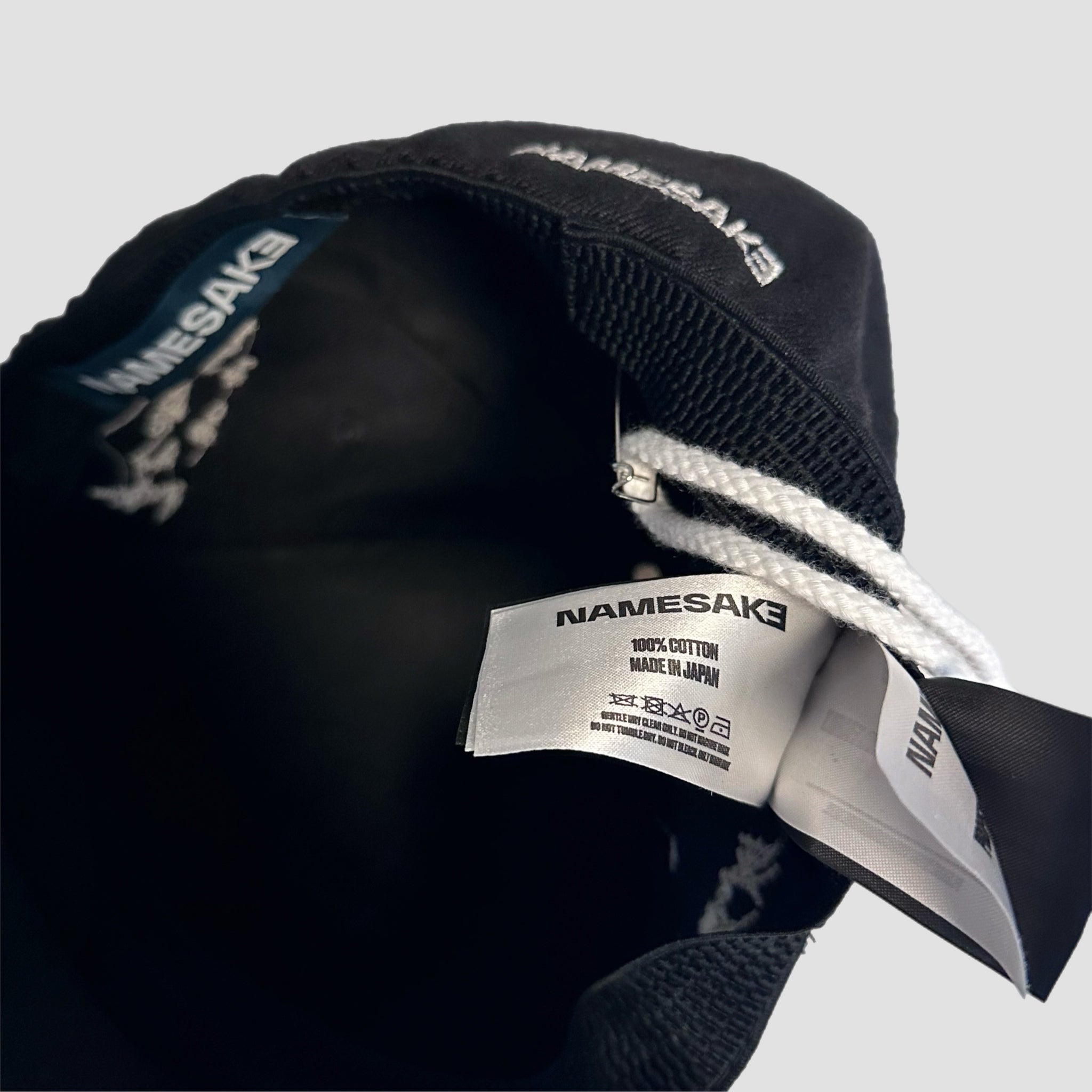 Namesake Black Logo Baseball Cap