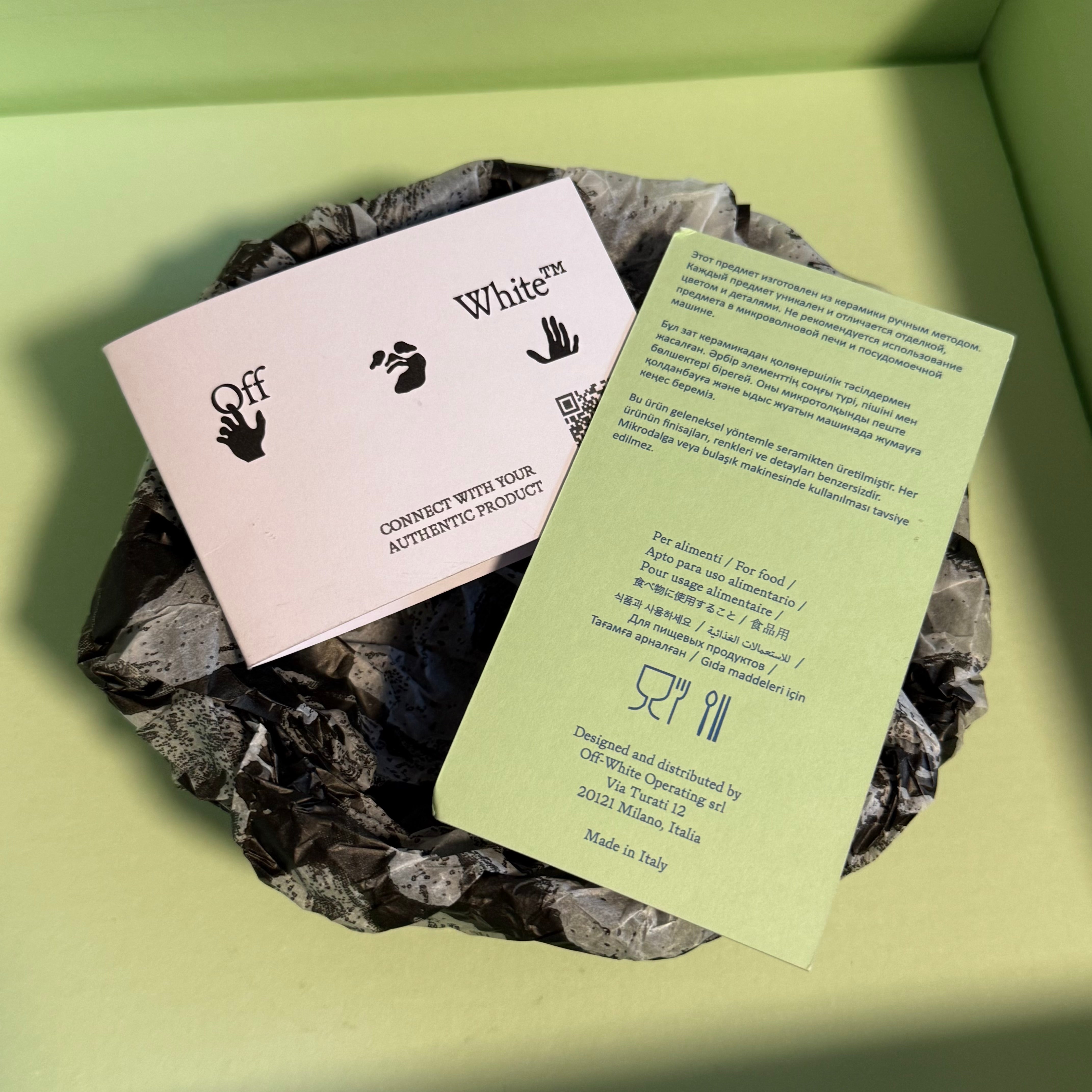 Off-White Ceramics Oct Breakfast Set Black