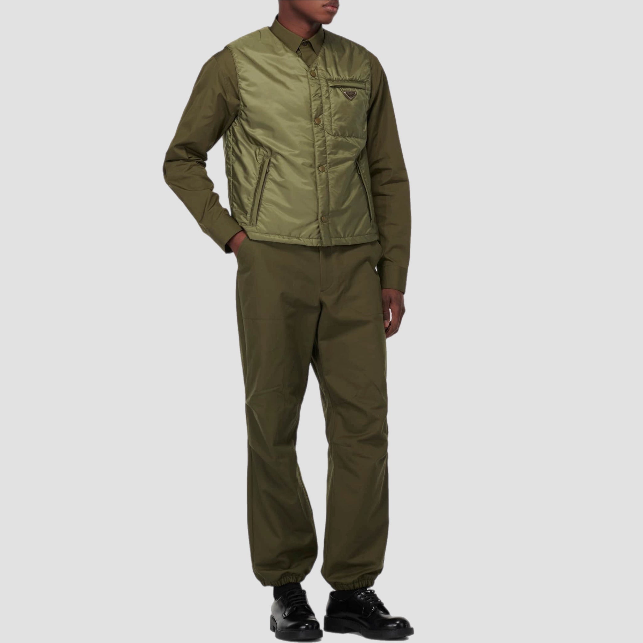 Prada Re-Nylon Gilet Green