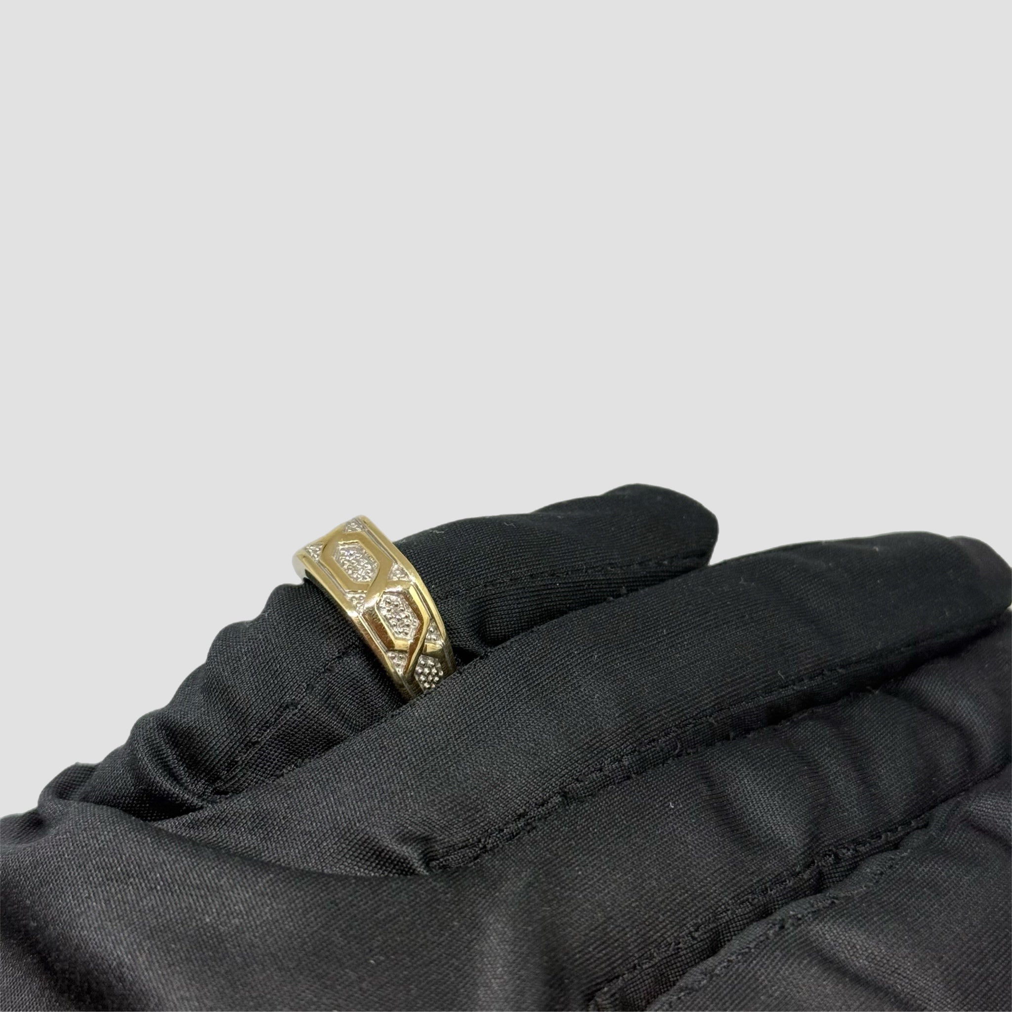 9ct Diamond Signet Ring
