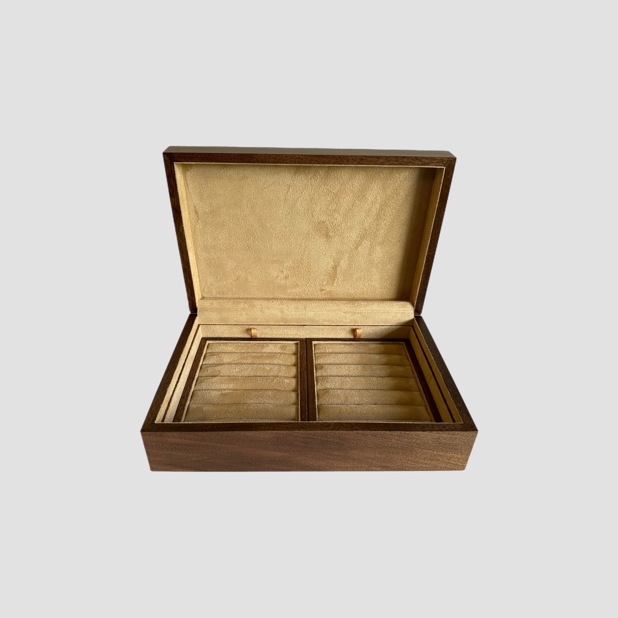 Handmade Walnut Jewellery Box Organiser