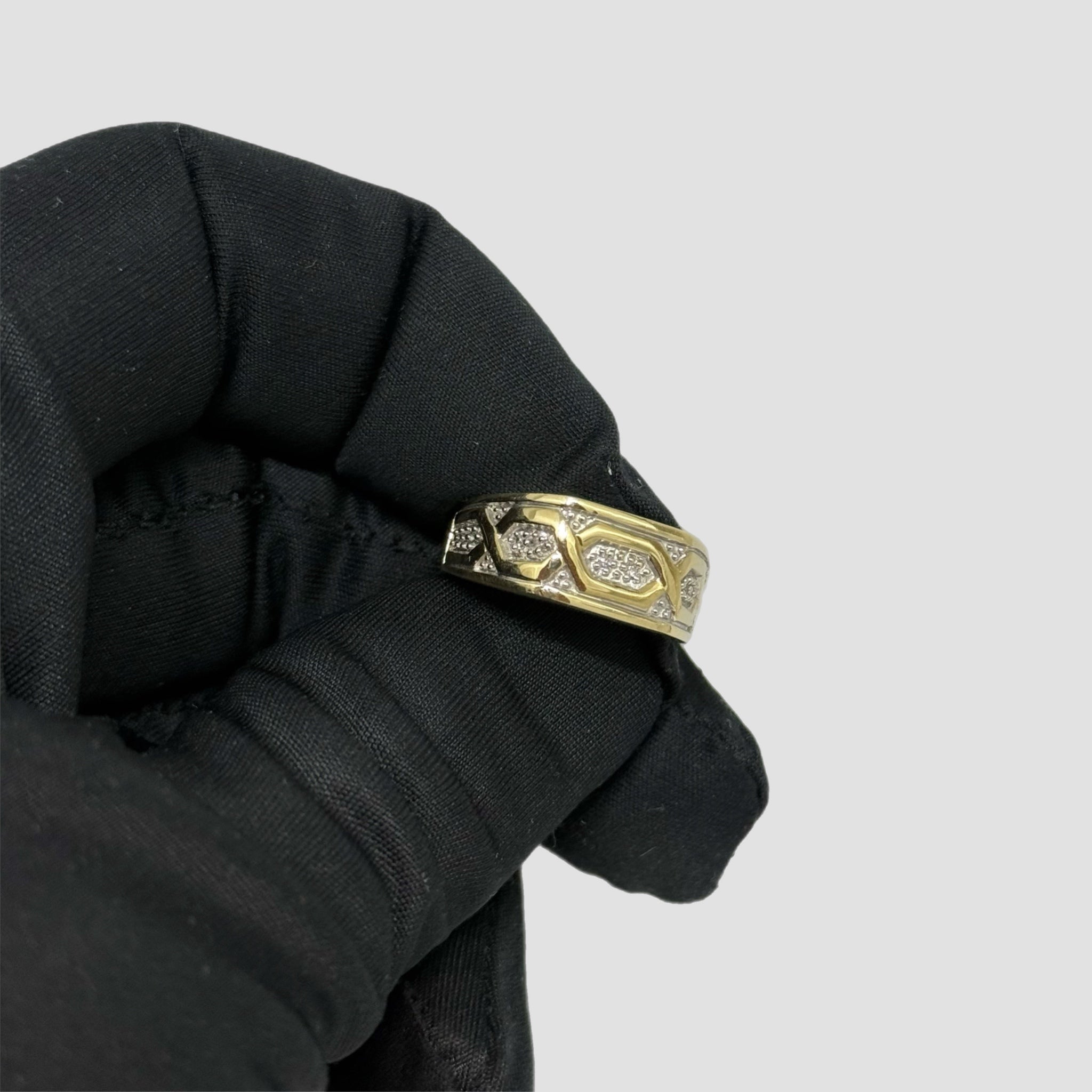 9ct Diamond Signet Ring