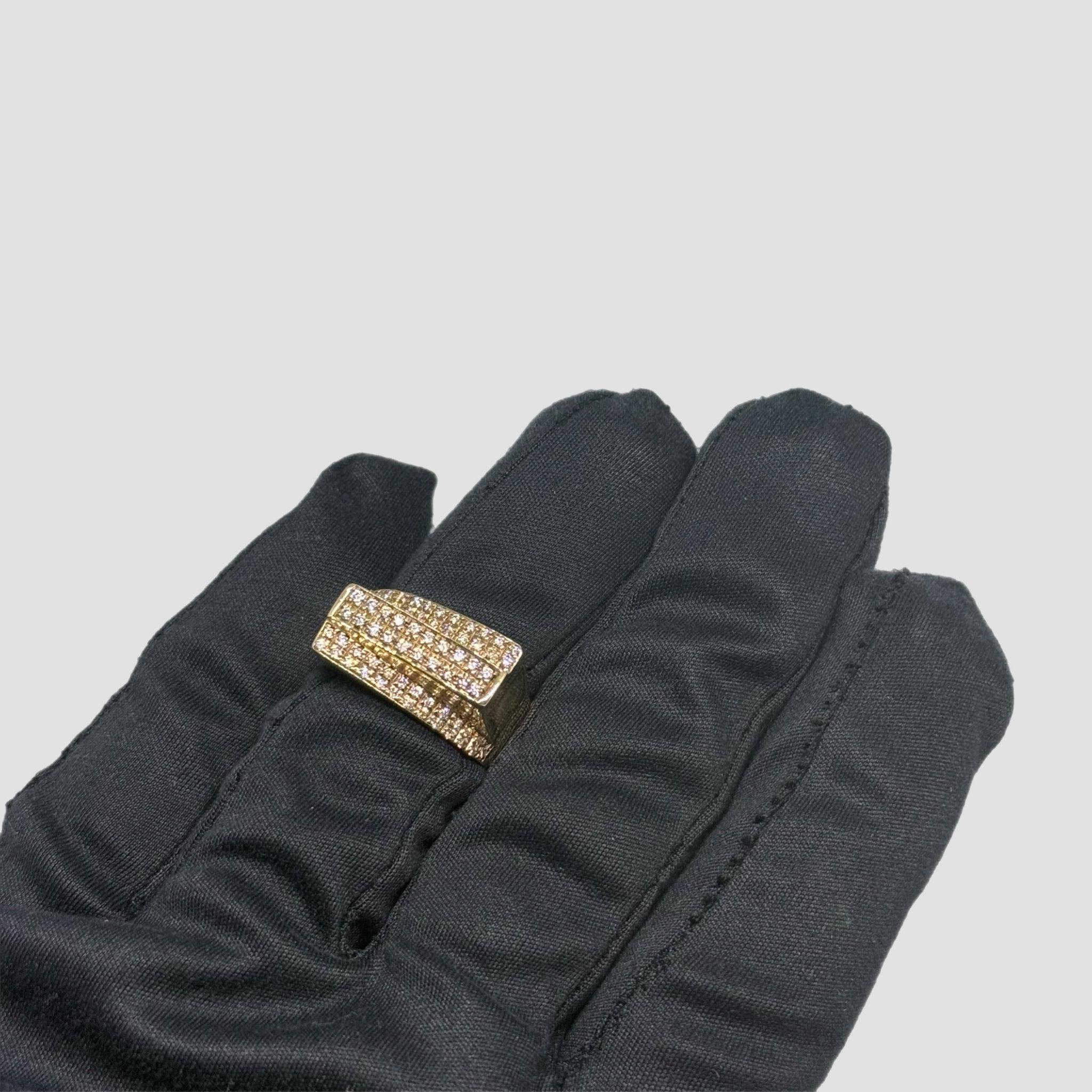 9ct Natural Diamond Pave Set Ring