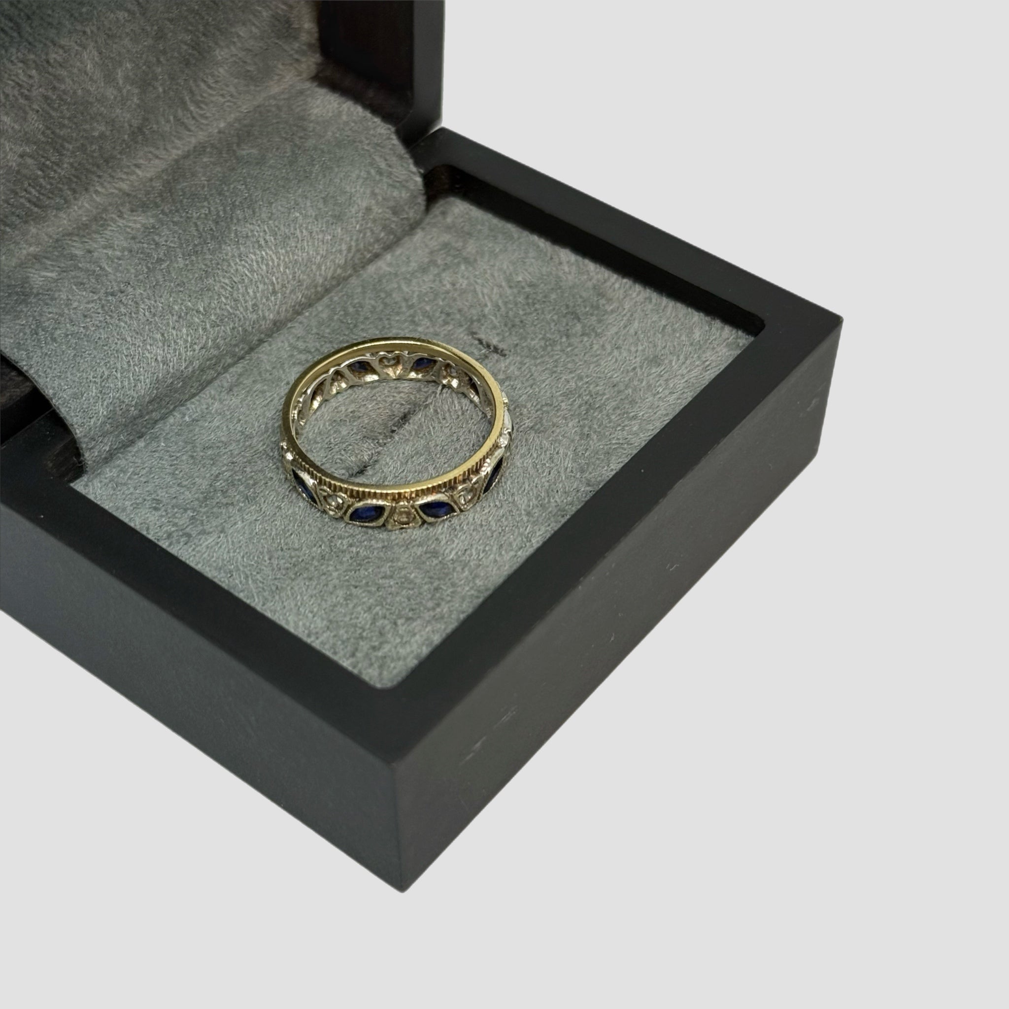 9ct Sapphire CZ Full Eternity Ring