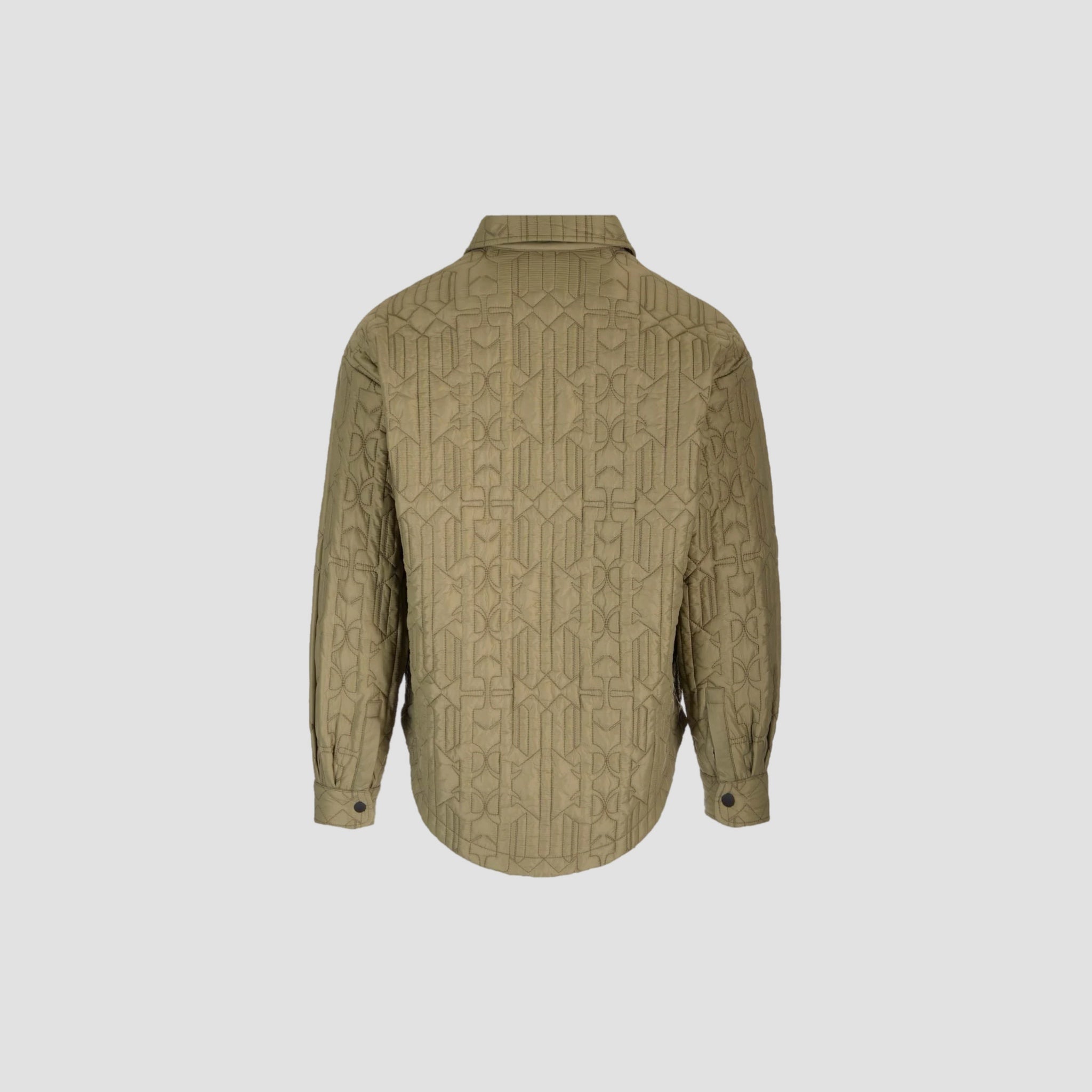 Palm Angels Monogram Quilted Shirt Jacket