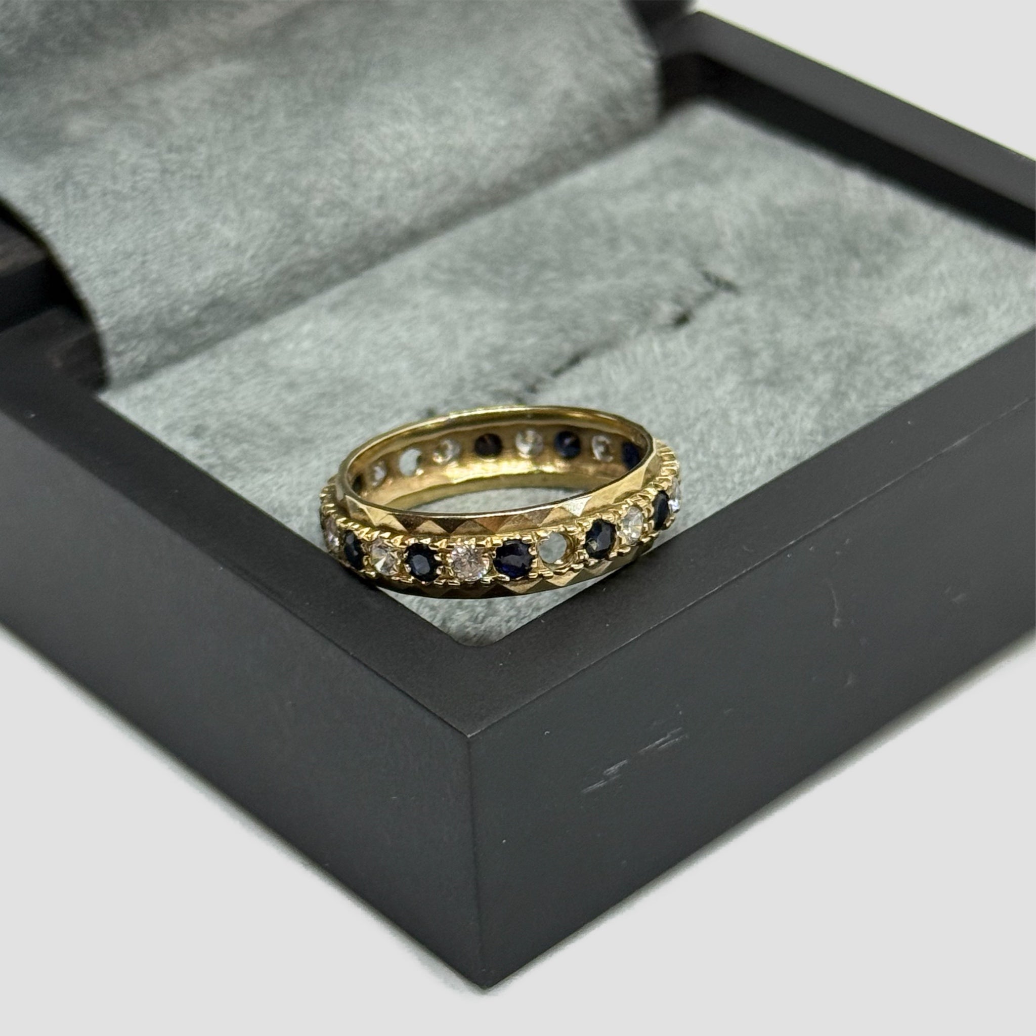 9ct Sapphire CZ Full Eternity Ring