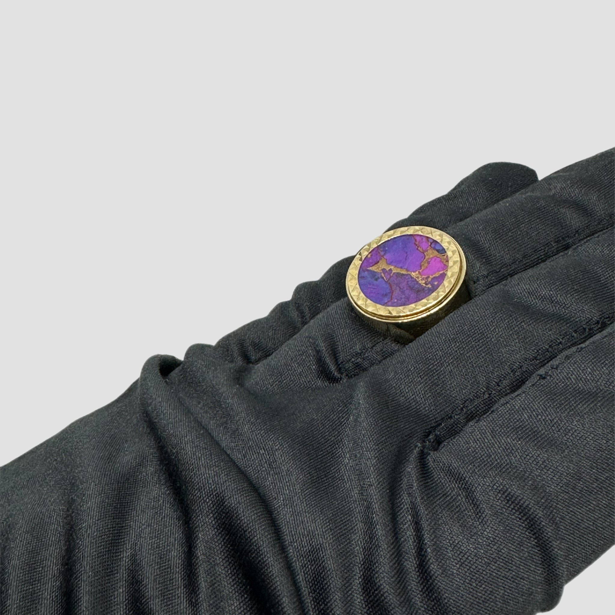 9ct Purple Copper Stone Half Sovereign Original Allure