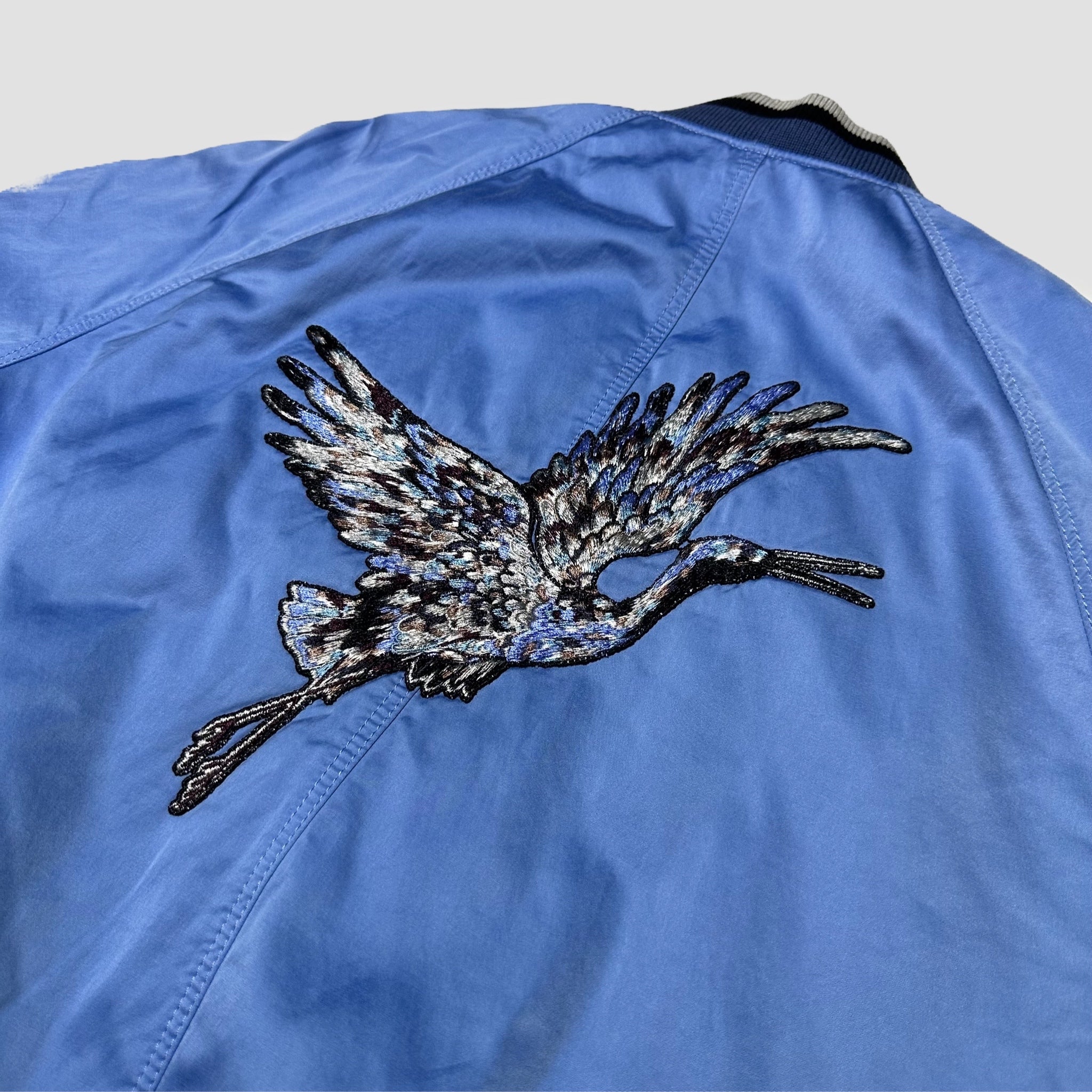 Lanvin Crane Embroidered Patch Souvineer Jacket Original Allure