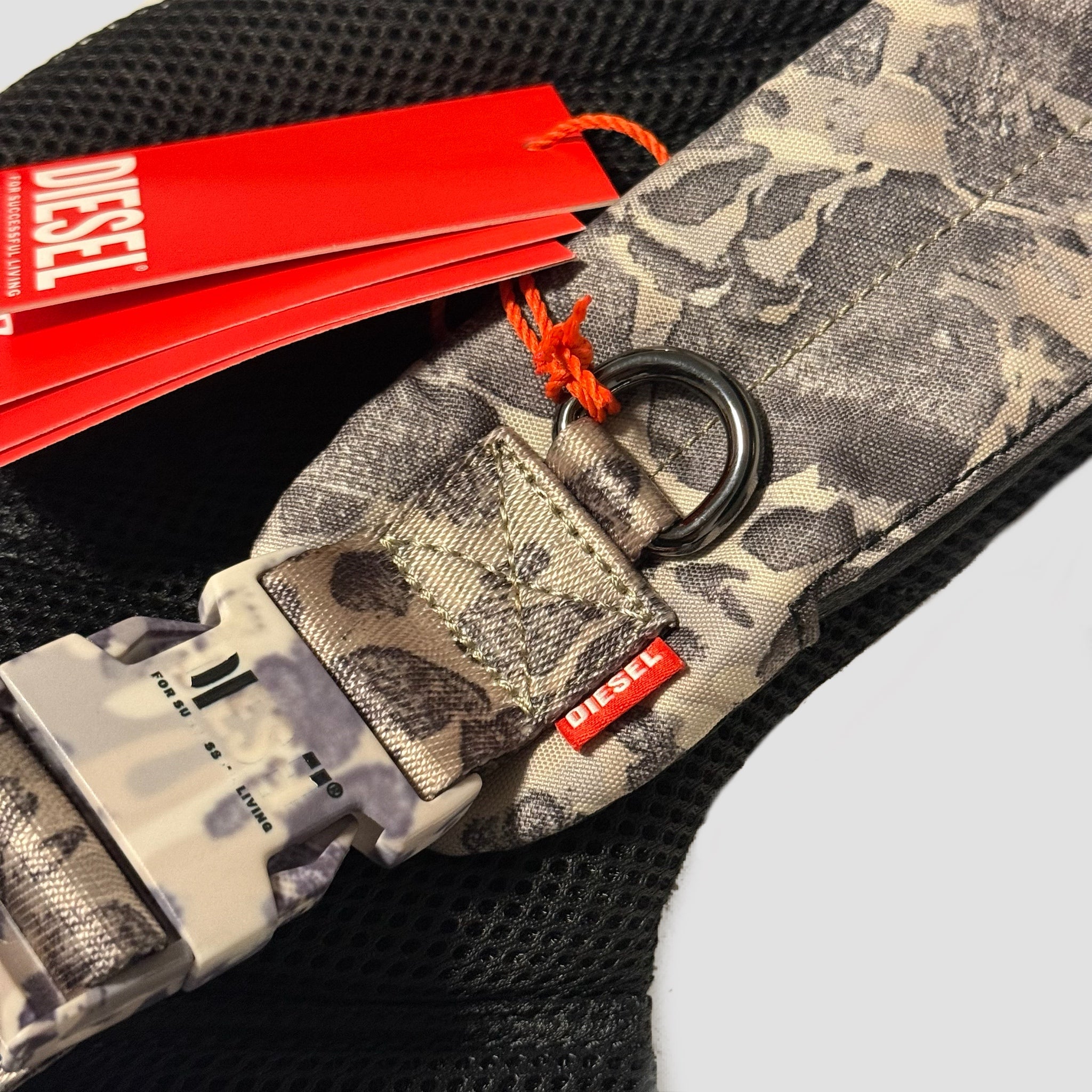 Diesel Zip-D Sling Backpack Incense Grey