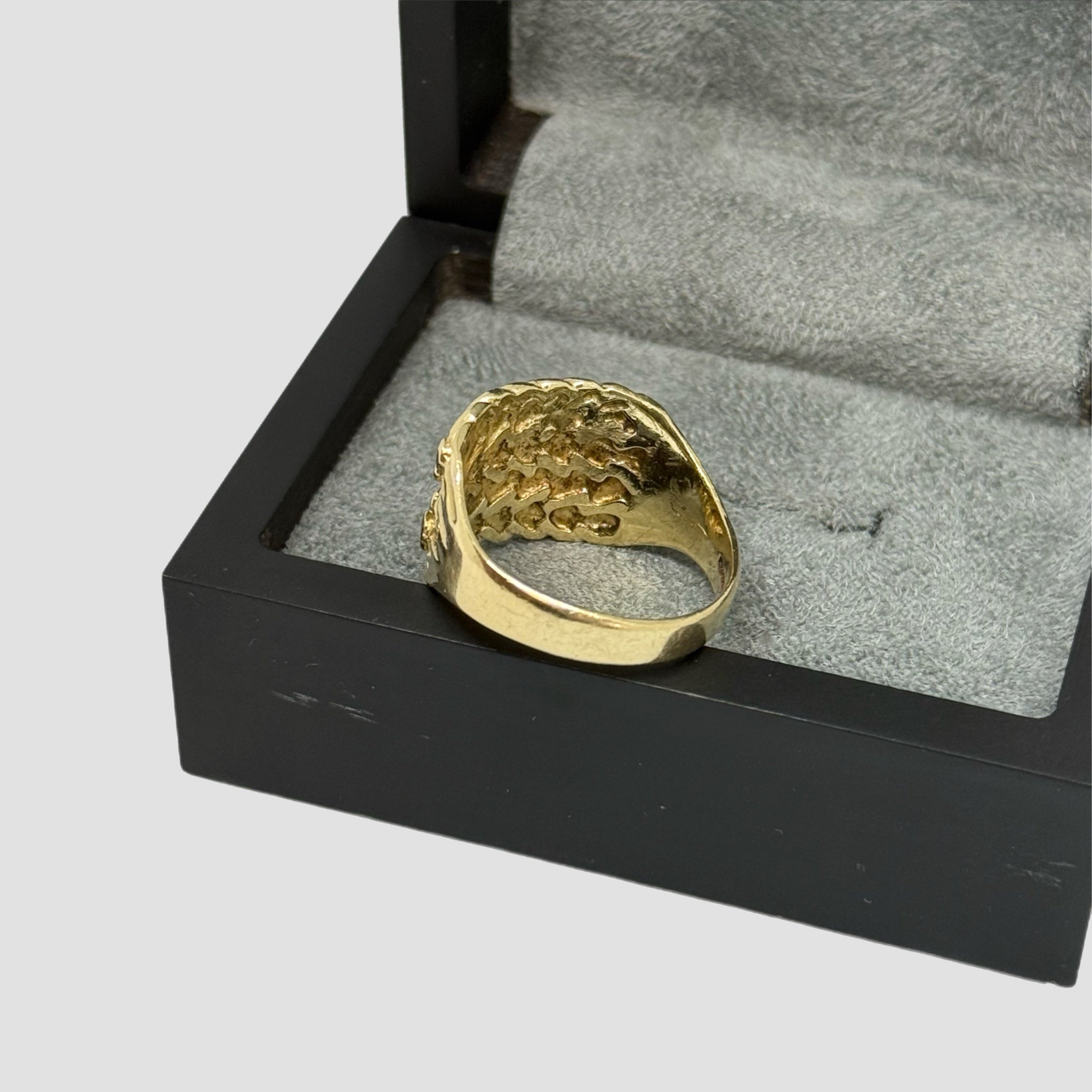 Men's 9ct 4 Row Keeper Ring