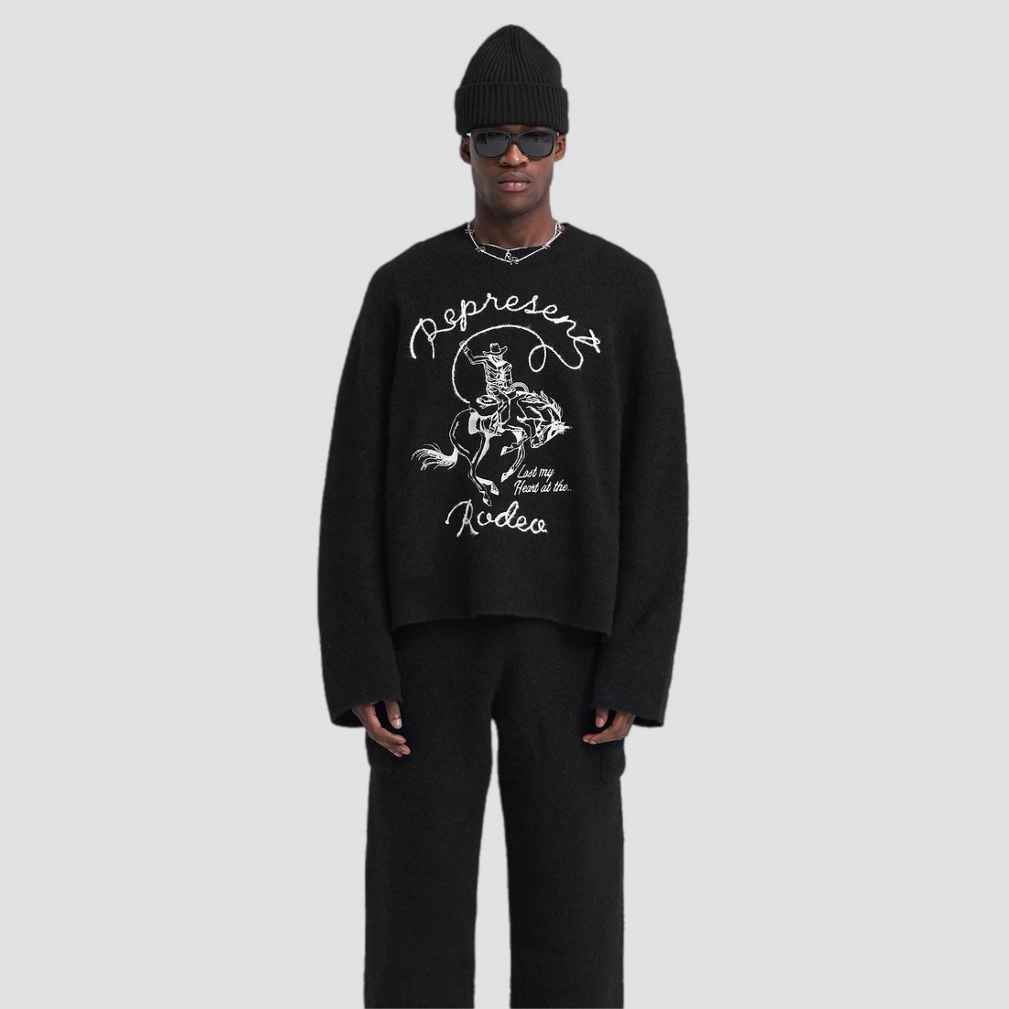 Represent Rodeo Wool Knit Sweatshirt
