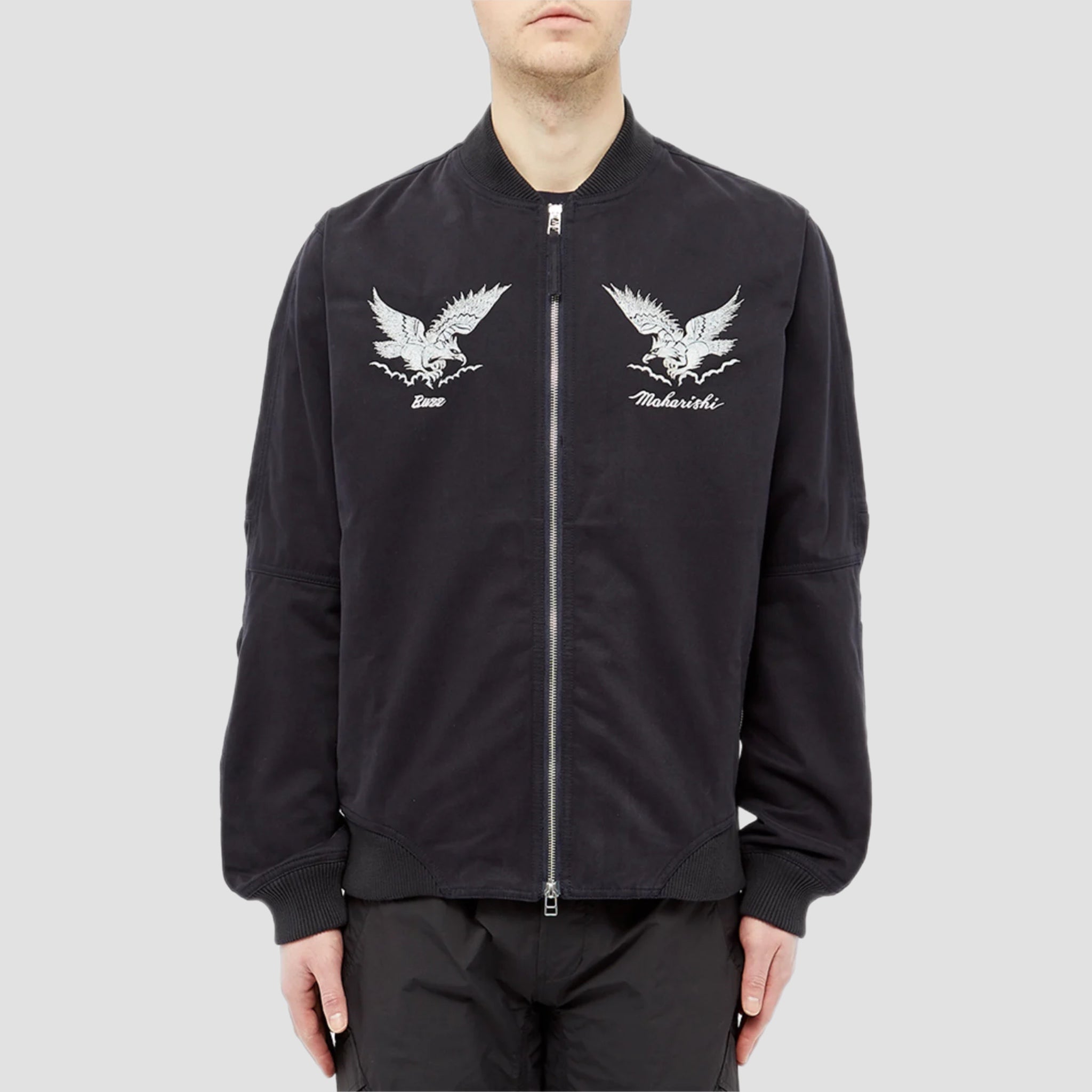 Maharishi Drone Eagle Organic Tour Bomber Jacket Original Allure