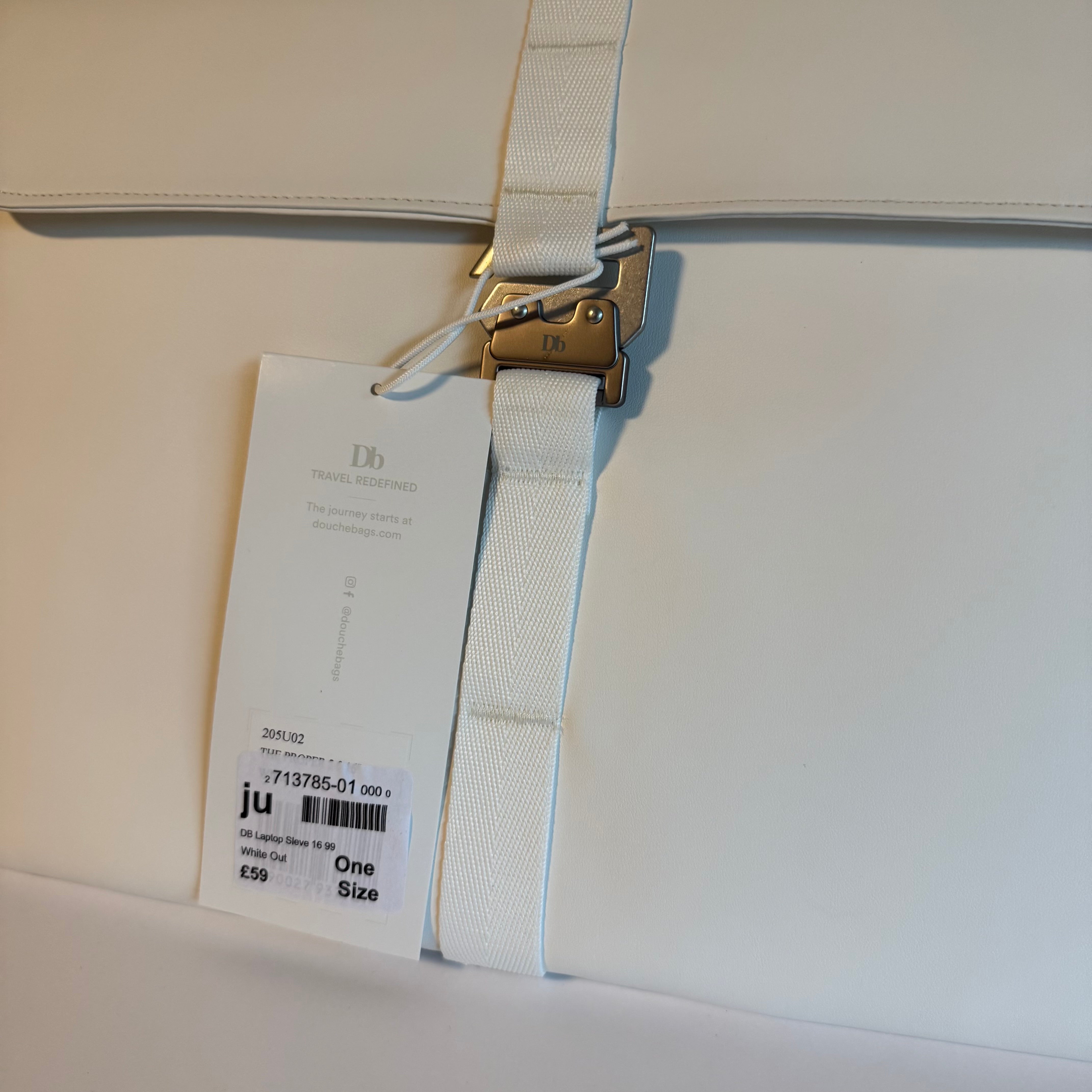 DB Laptop Sleeve White
