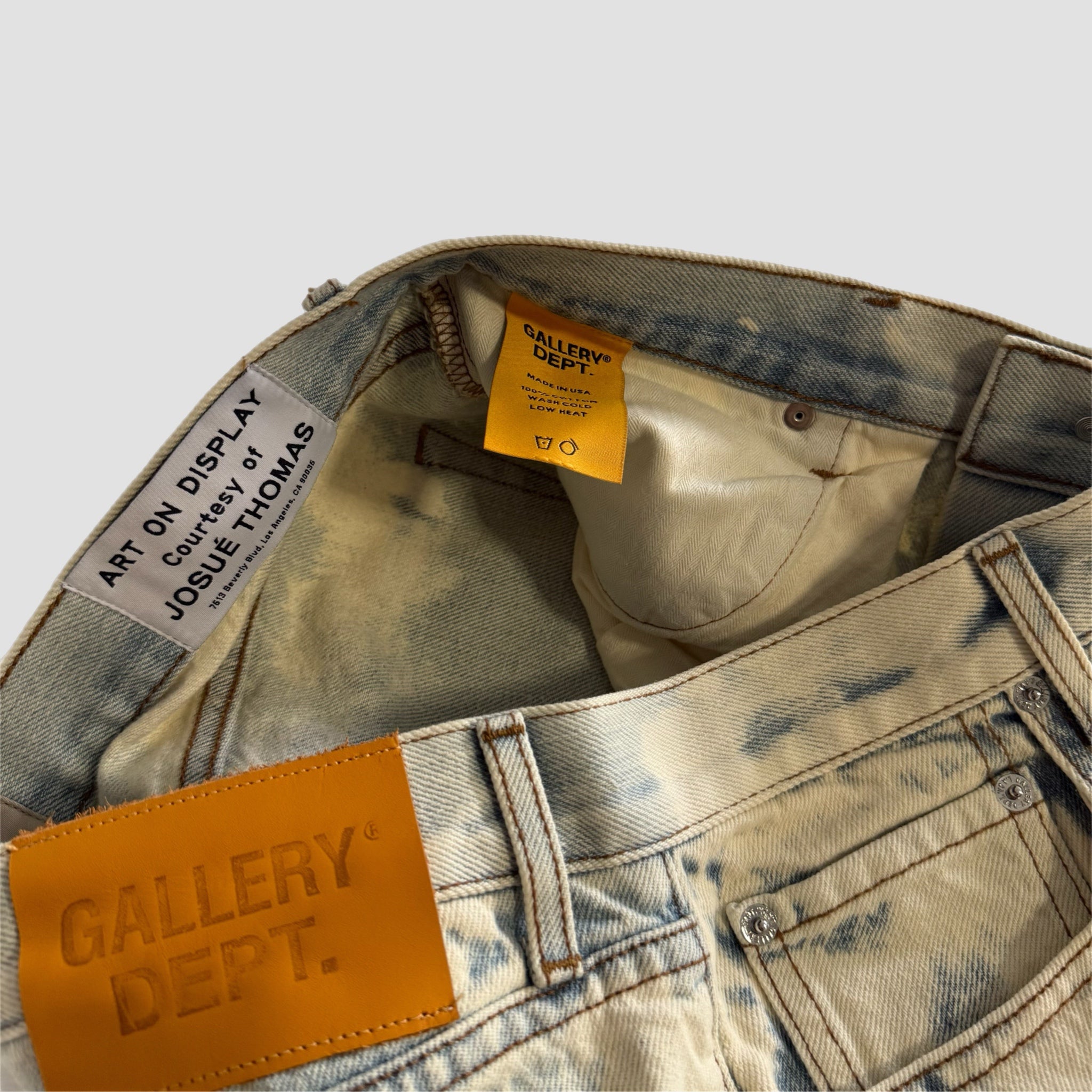 Gallery Dept Bleached Straight Leg Jeans