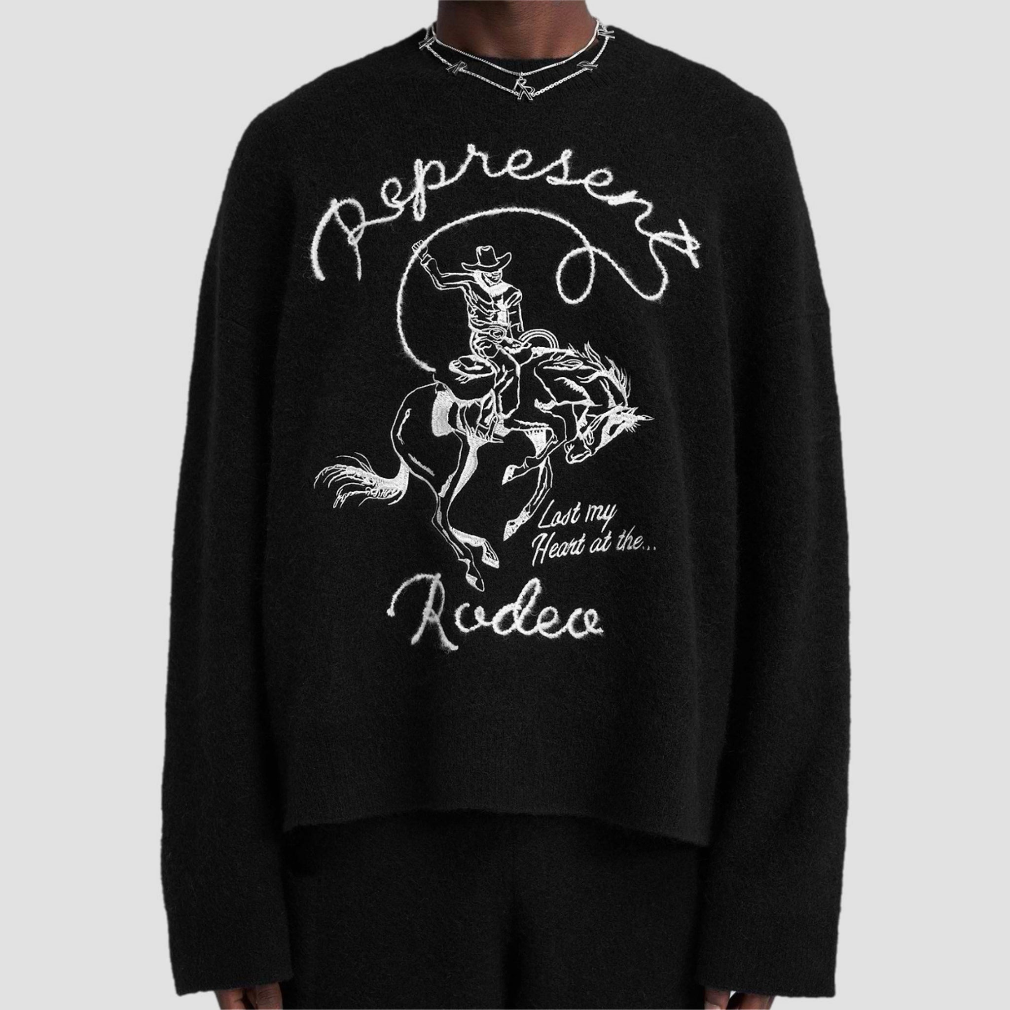 Represent Rodeo Wool Knit Sweatshirt