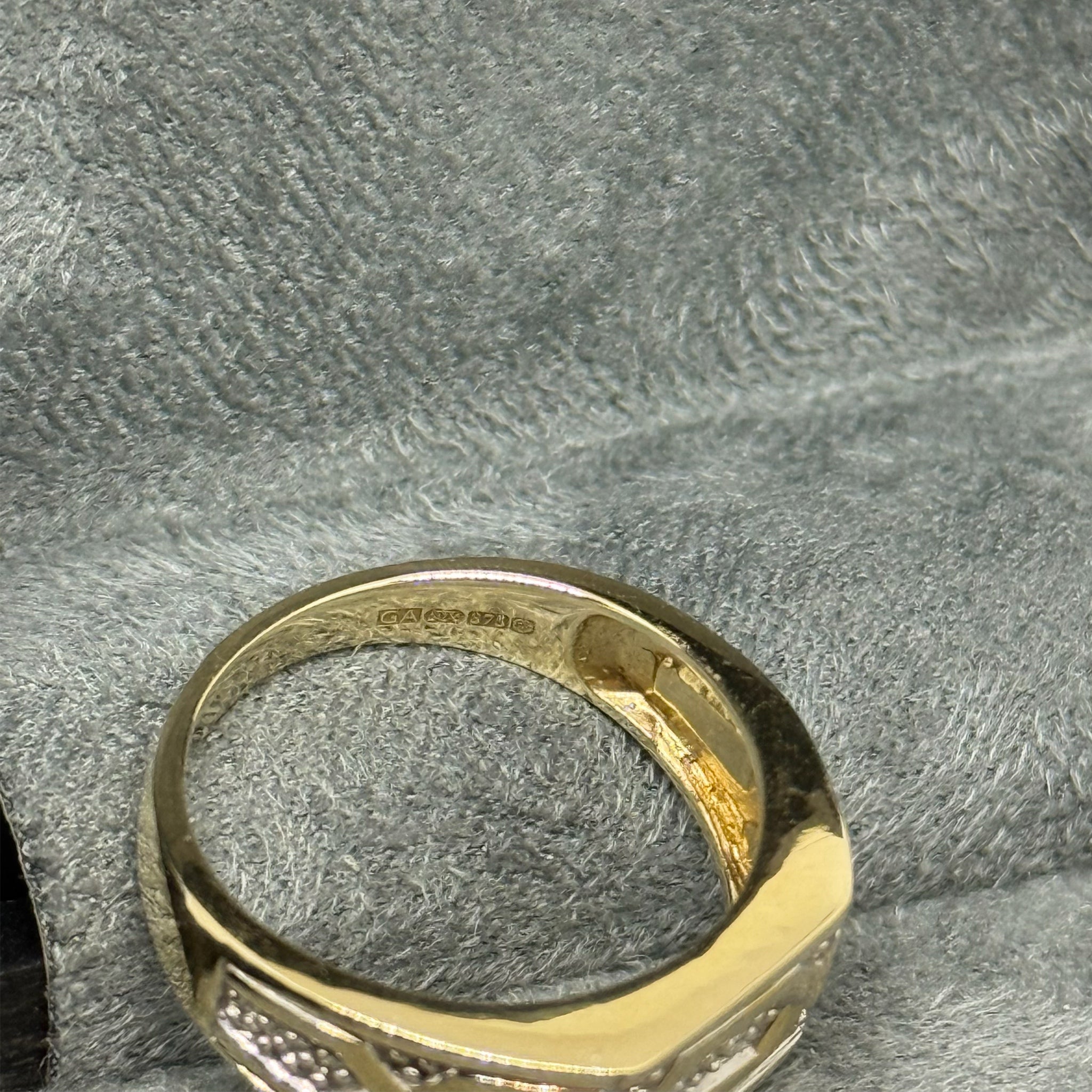 9ct Diamond Signet Ring