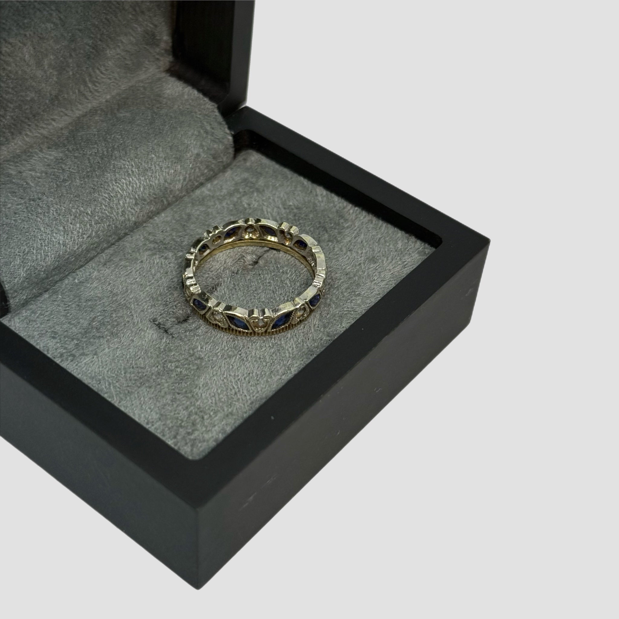 9ct Sapphire CZ Full Eternity Ring
