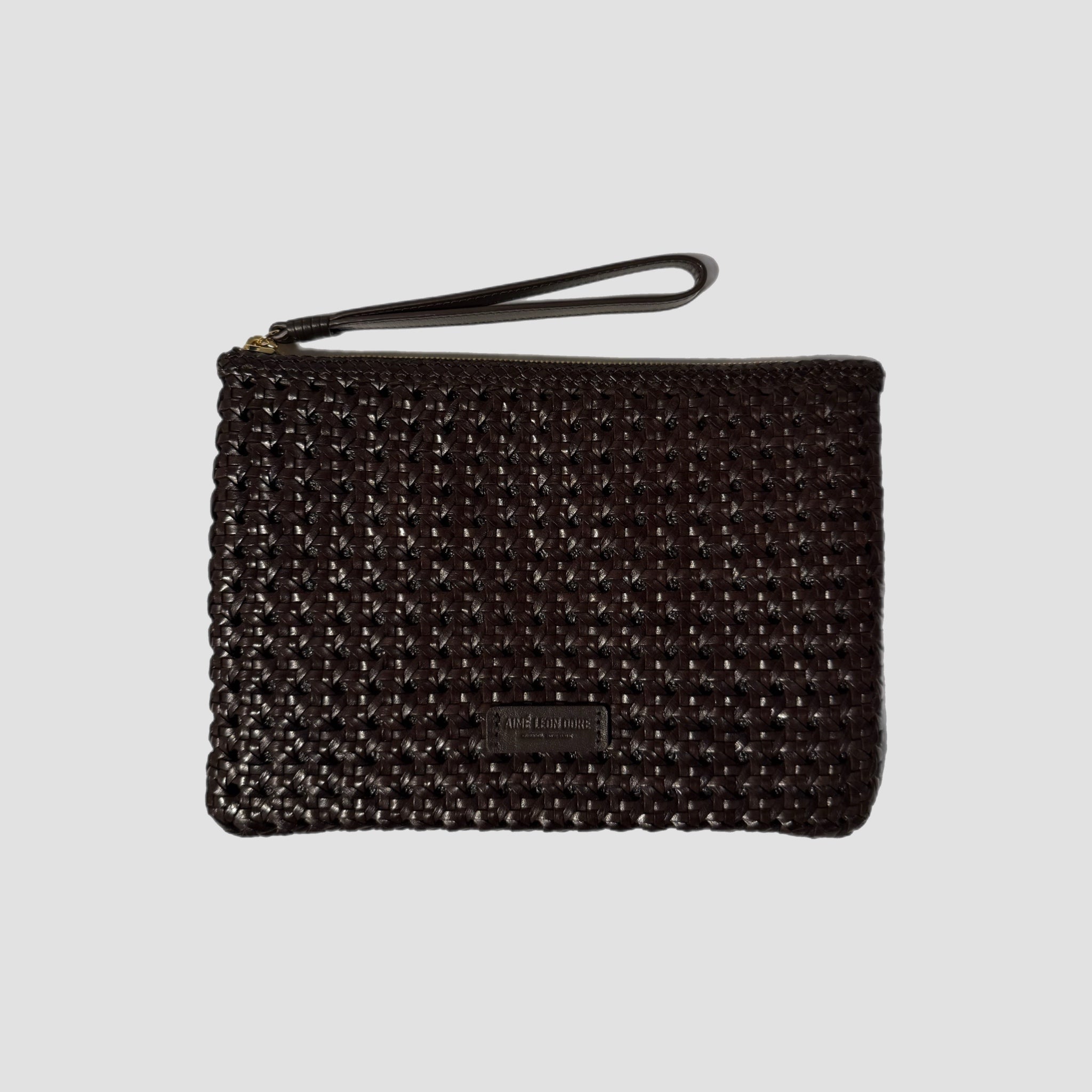 Aime Leon Dore Woven Leather Pouch