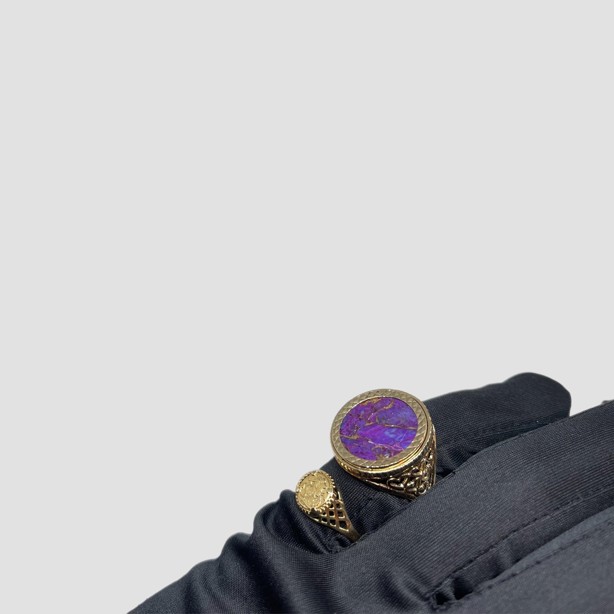 9ct Purple Copper Stone Half Sovereign Original Allure