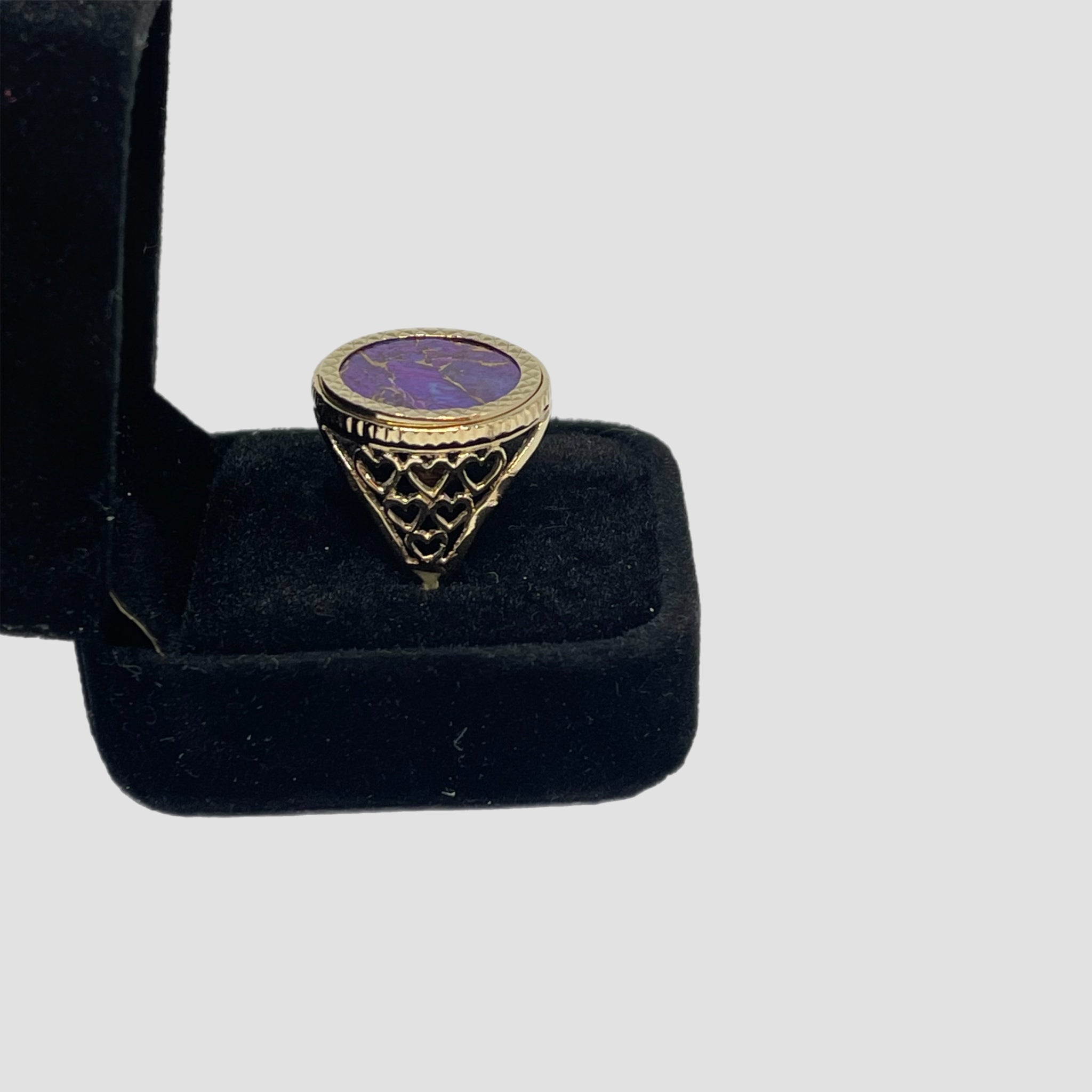 9ct Purple Copper Stone Half Sovereign Original Allure