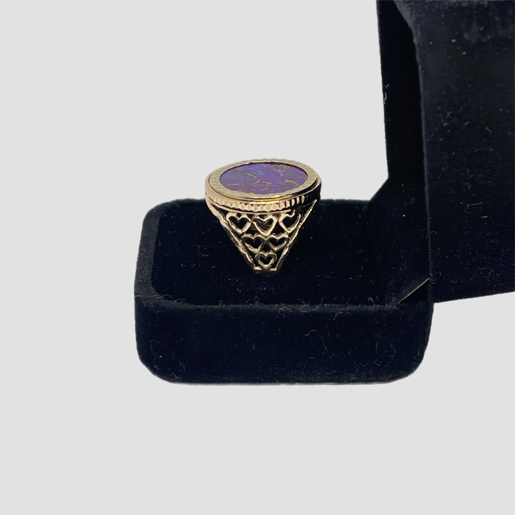 9ct Purple Copper Stone Half Sovereign Original Allure