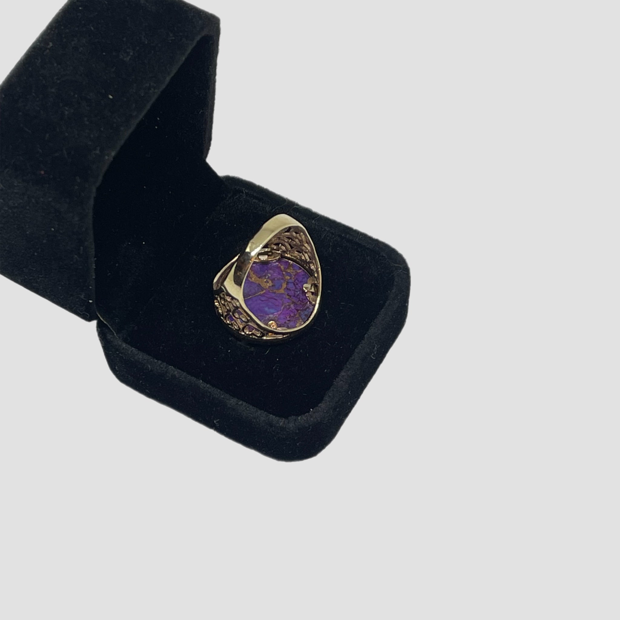 9ct Purple Copper Stone Half Sovereign Original Allure