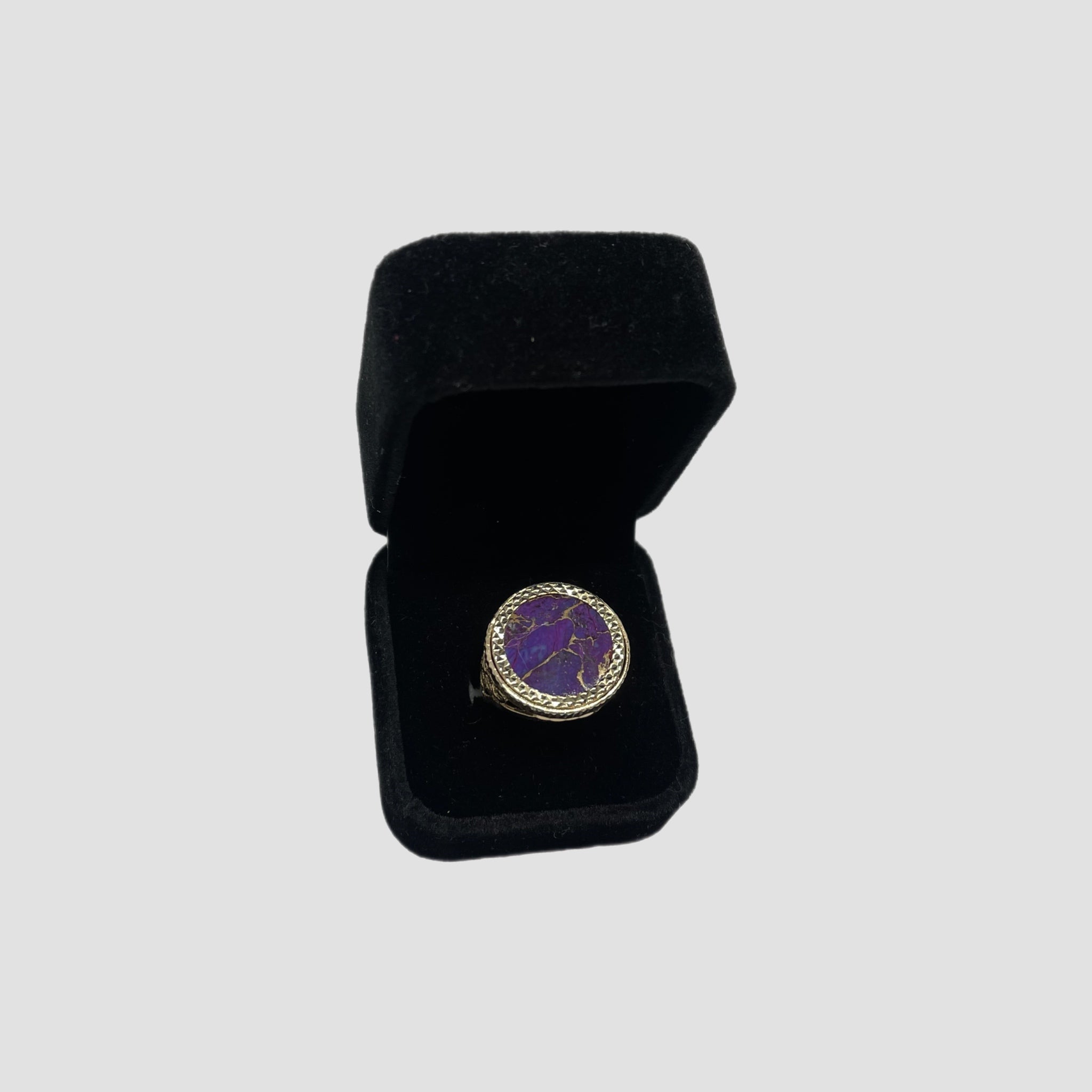 9ct Purple Copper Stone Half Sovereign Original Allure