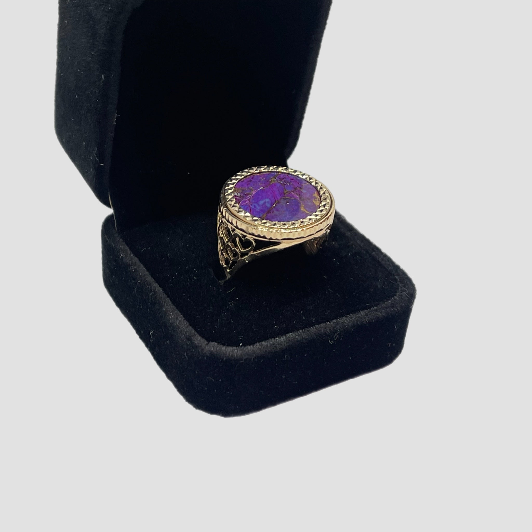 9ct Purple Copper Stone Half Sovereign Original Allure