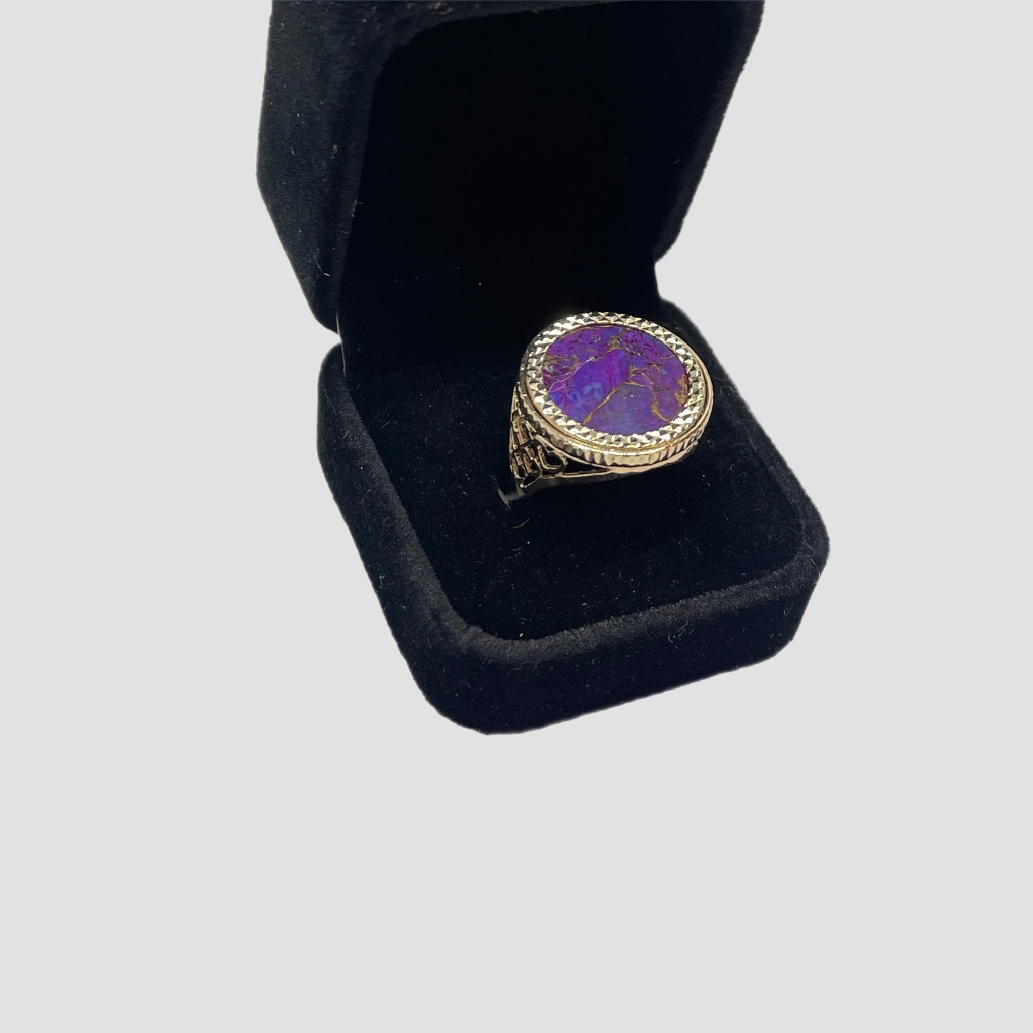 9ct Purple Copper Stone Half Sovereign Original Allure