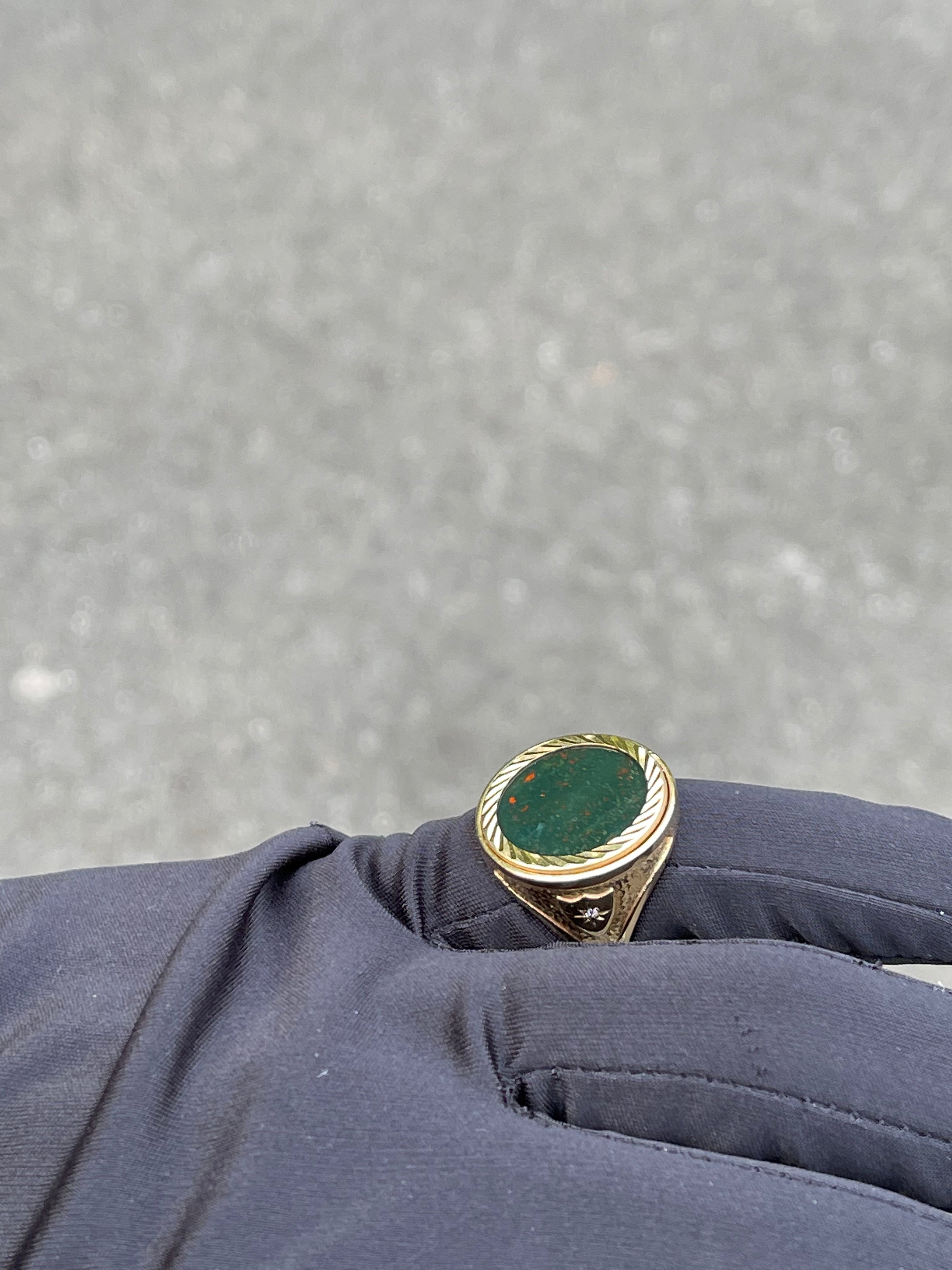 Bloodstone Half Sovereign With Diamonds Original Allure