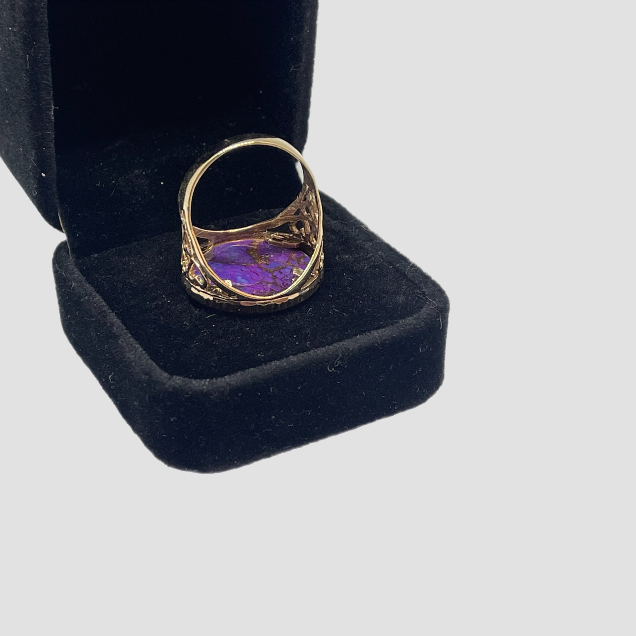 9ct Purple Copper Stone Half Sovereign Original Allure