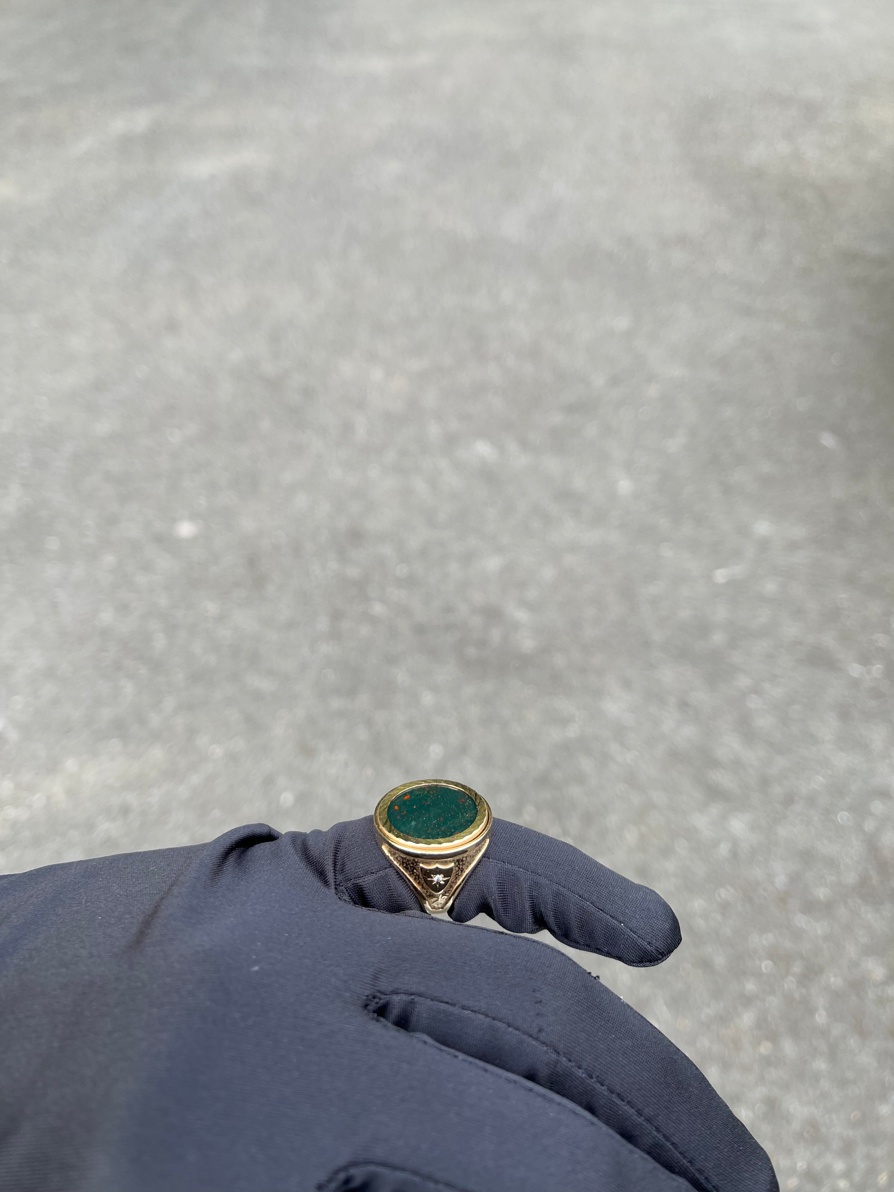 Bloodstone Half Sovereign With Diamonds Original Allure